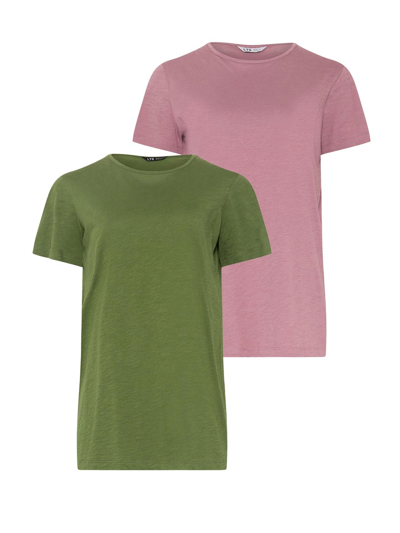 Image 5 of 5 of Long Tall Sally Tall 2 Pack Basic Scoop Neck Cotton T-shirt
