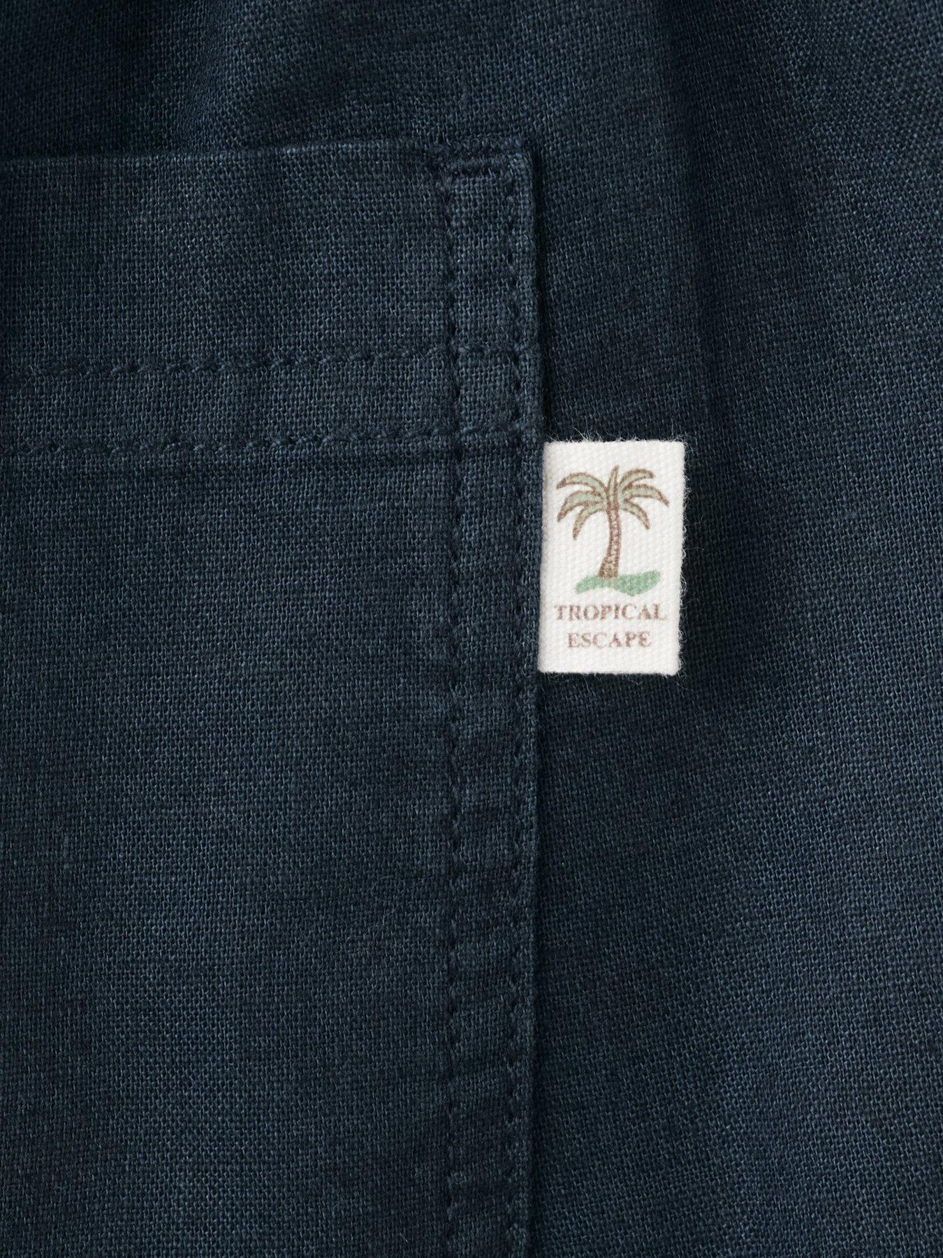 Image 3 of 4 of Mango Boys Elasticated Waist Trousers - Navy