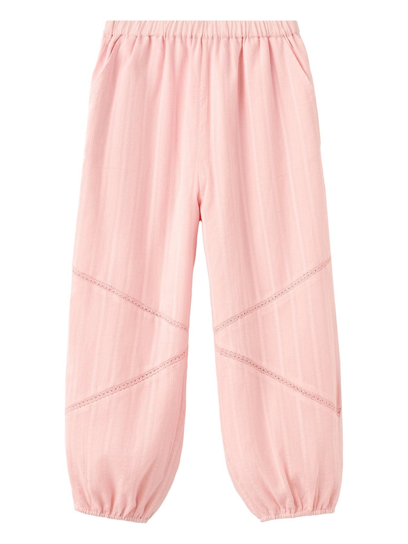 Mango Girls Balloon Trousers - Pink