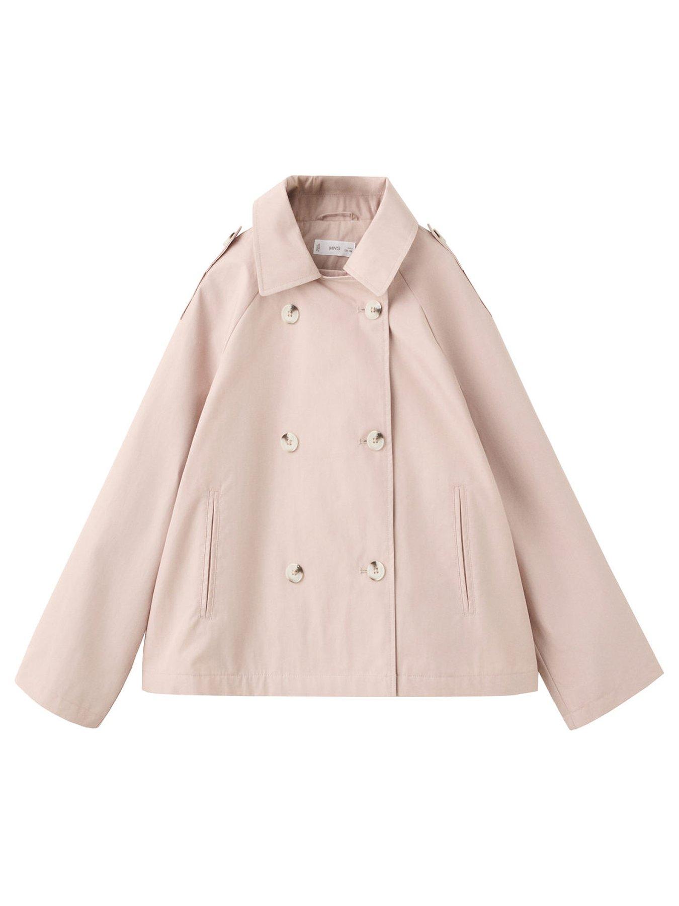 Mango Girls Short Trench Coat - Beige