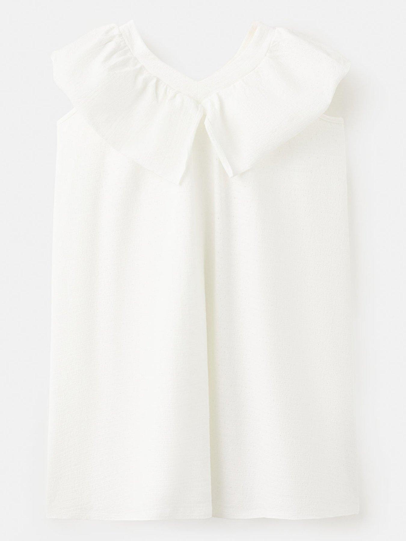 mango-girls-v-neck-dress-light-creamback