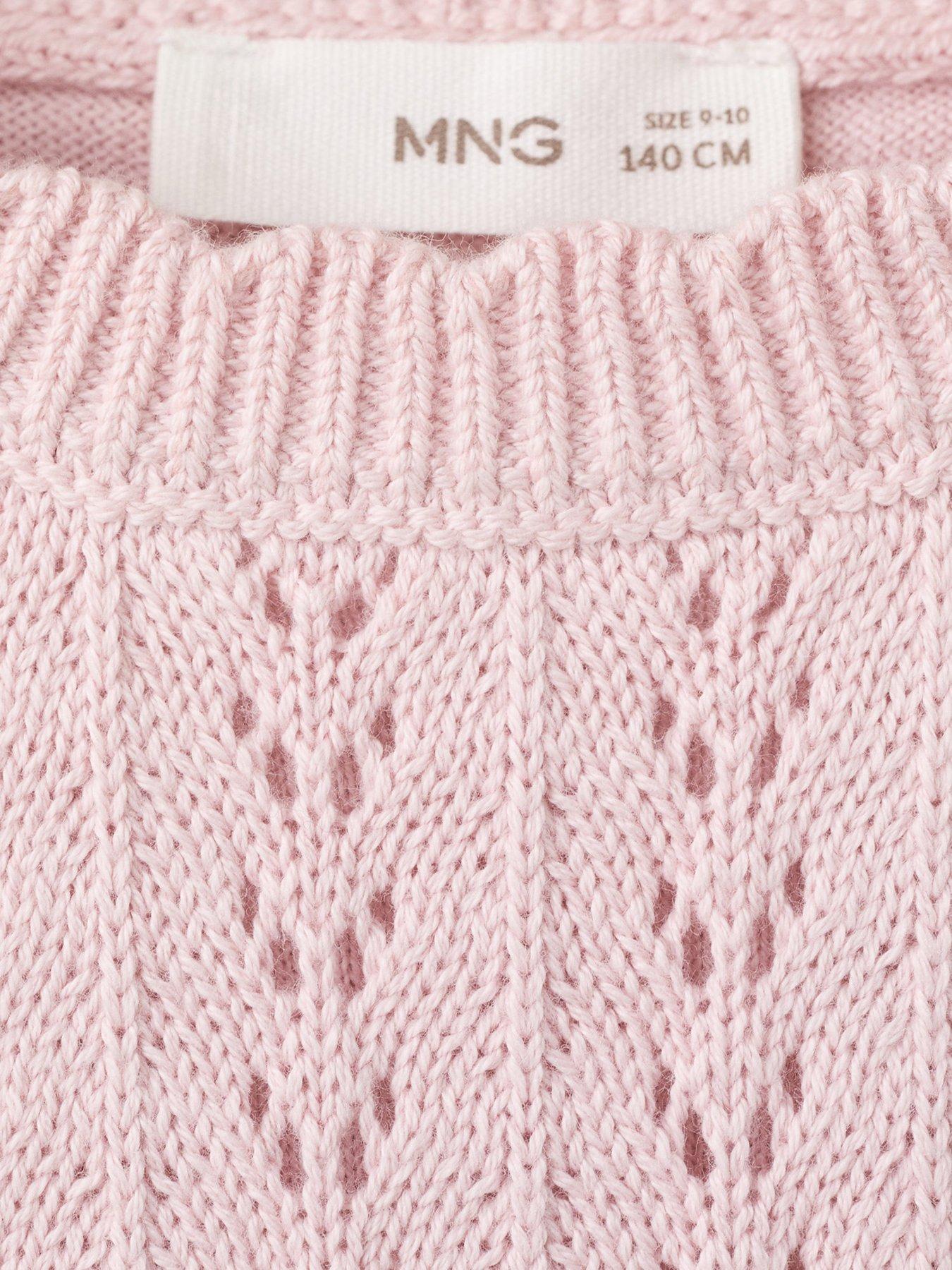 Image 3 of 4 of Mango Girls Knitted Vest - Pink