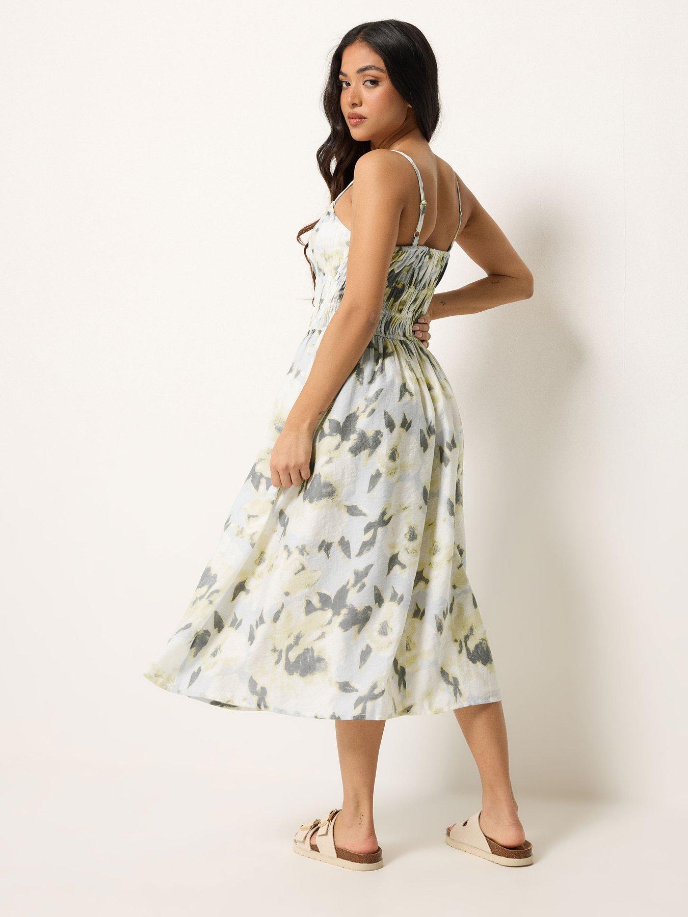 pixiegirl-petite-abstrct-floral-strap-midi-dressback