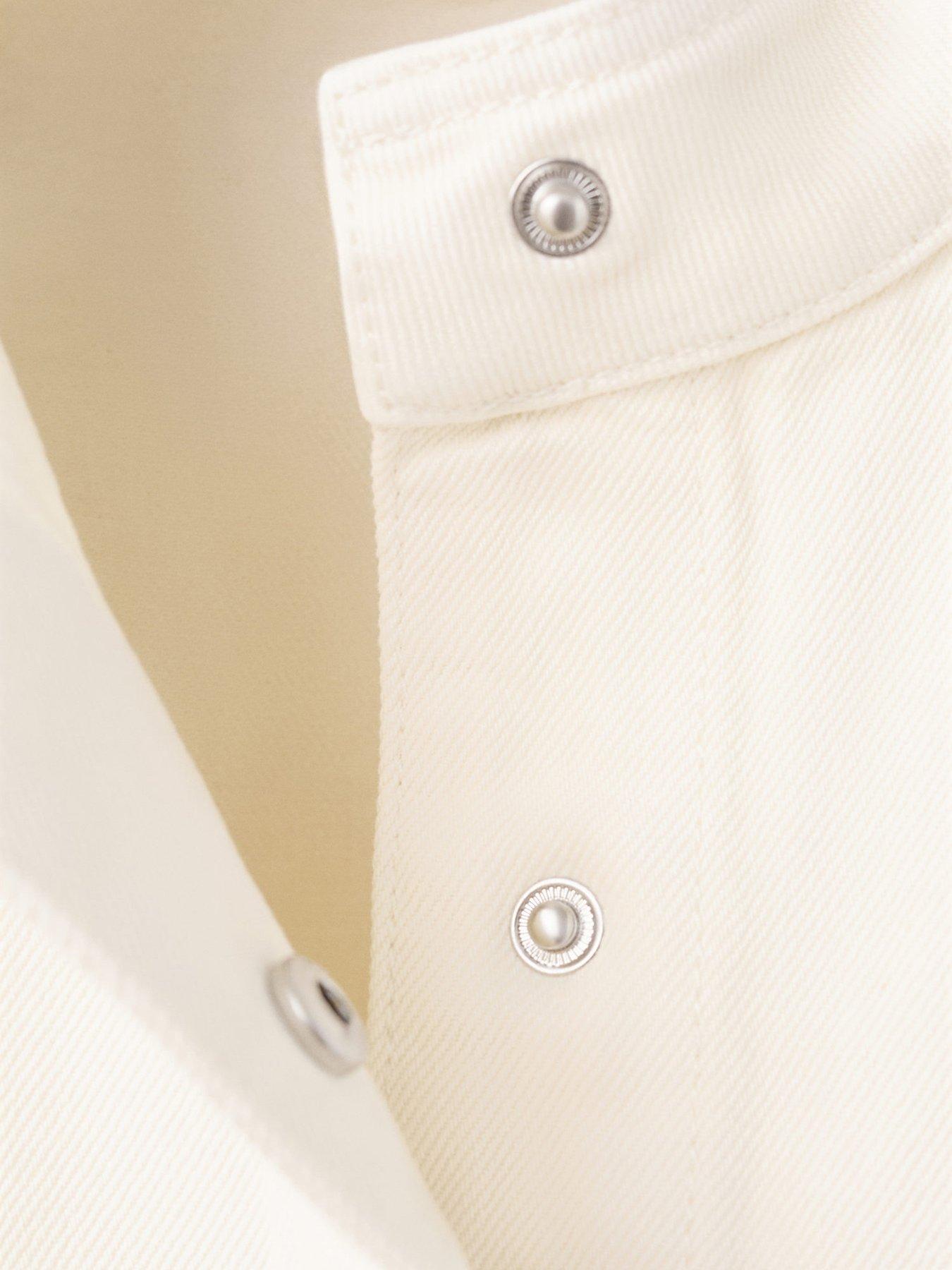 Image 4 of 4 of Mango Girls Denim Jacket - Cream