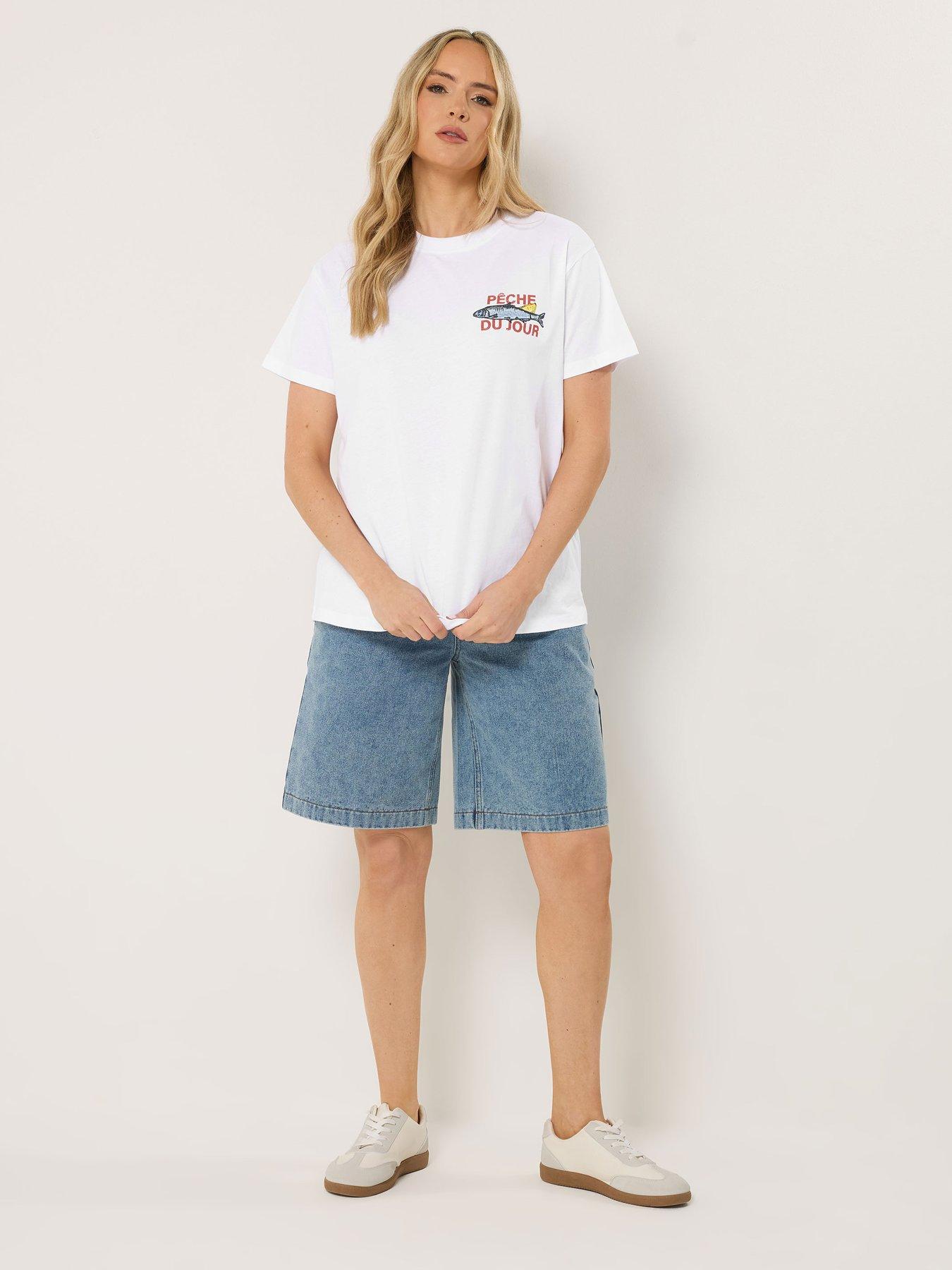 long-tall-sally-sardine-print-oversized-t-shirt-whiteback