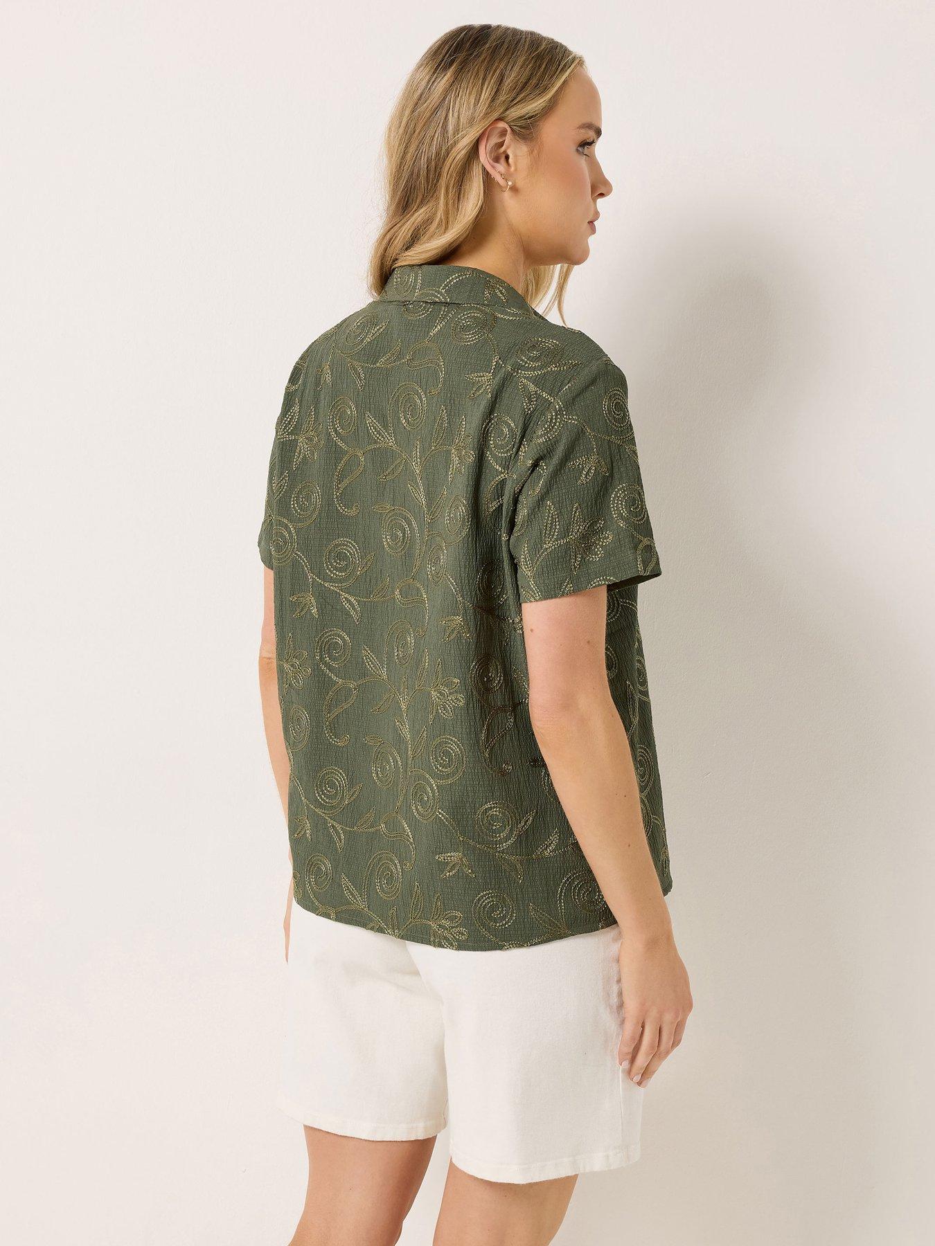 long-tall-sally-embroidered-floral-shirt-greenstillFront