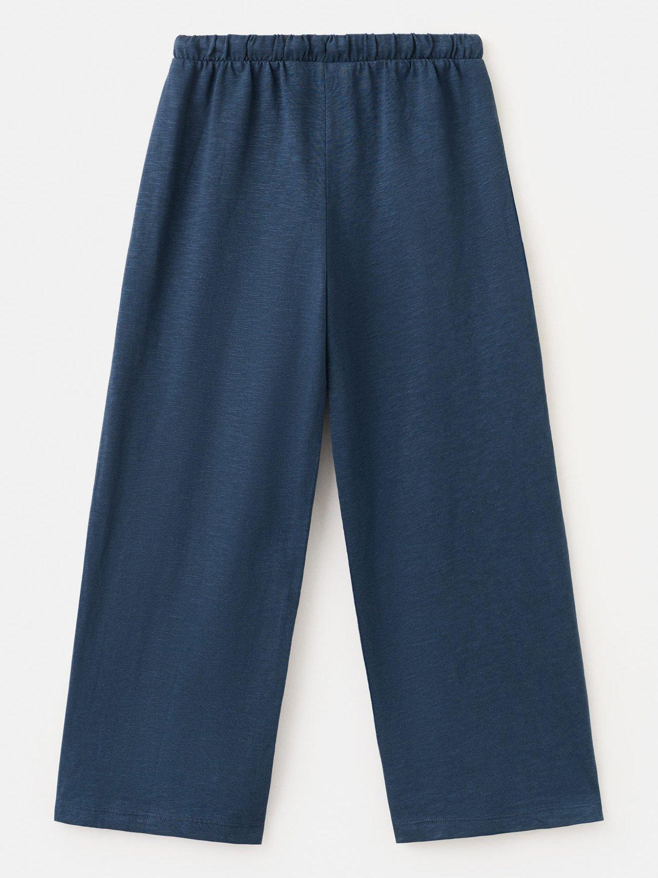 Image 2 of 4 of Mango Girls Jersey Trousers - Navy