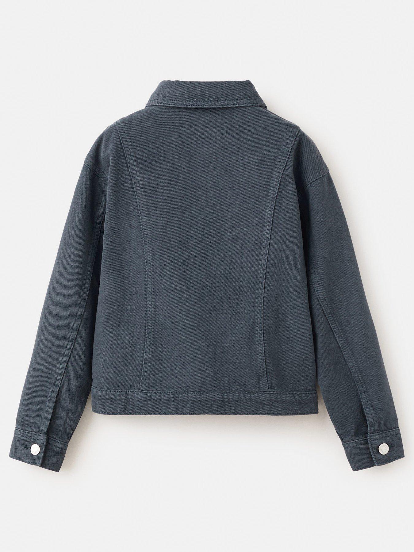 Image 3 of 5 of Mango Girls Denim Jacket - Navy