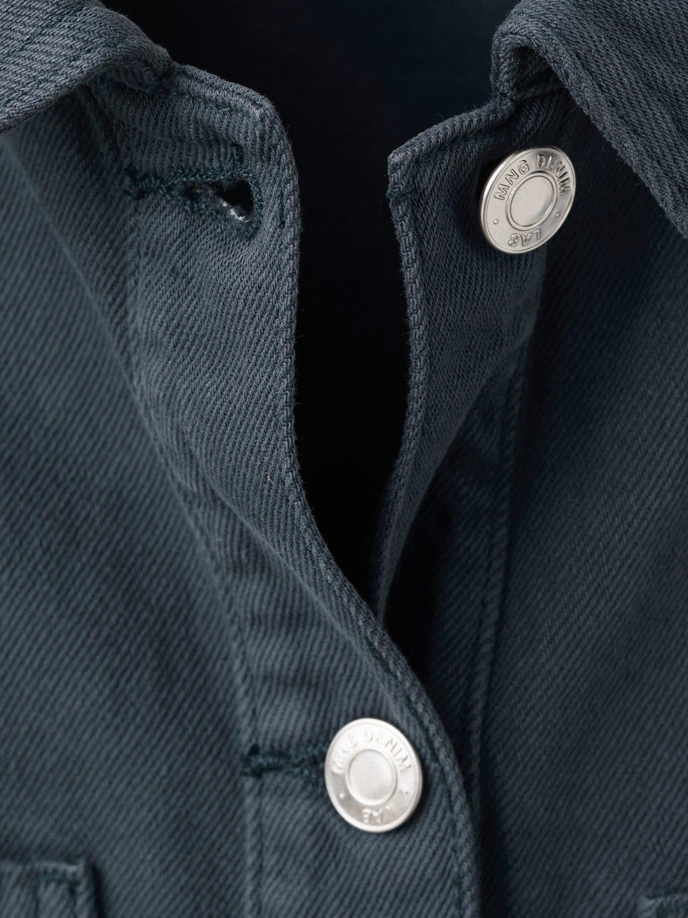 Image 4 of 5 of Mango Girls Denim Jacket - Navy