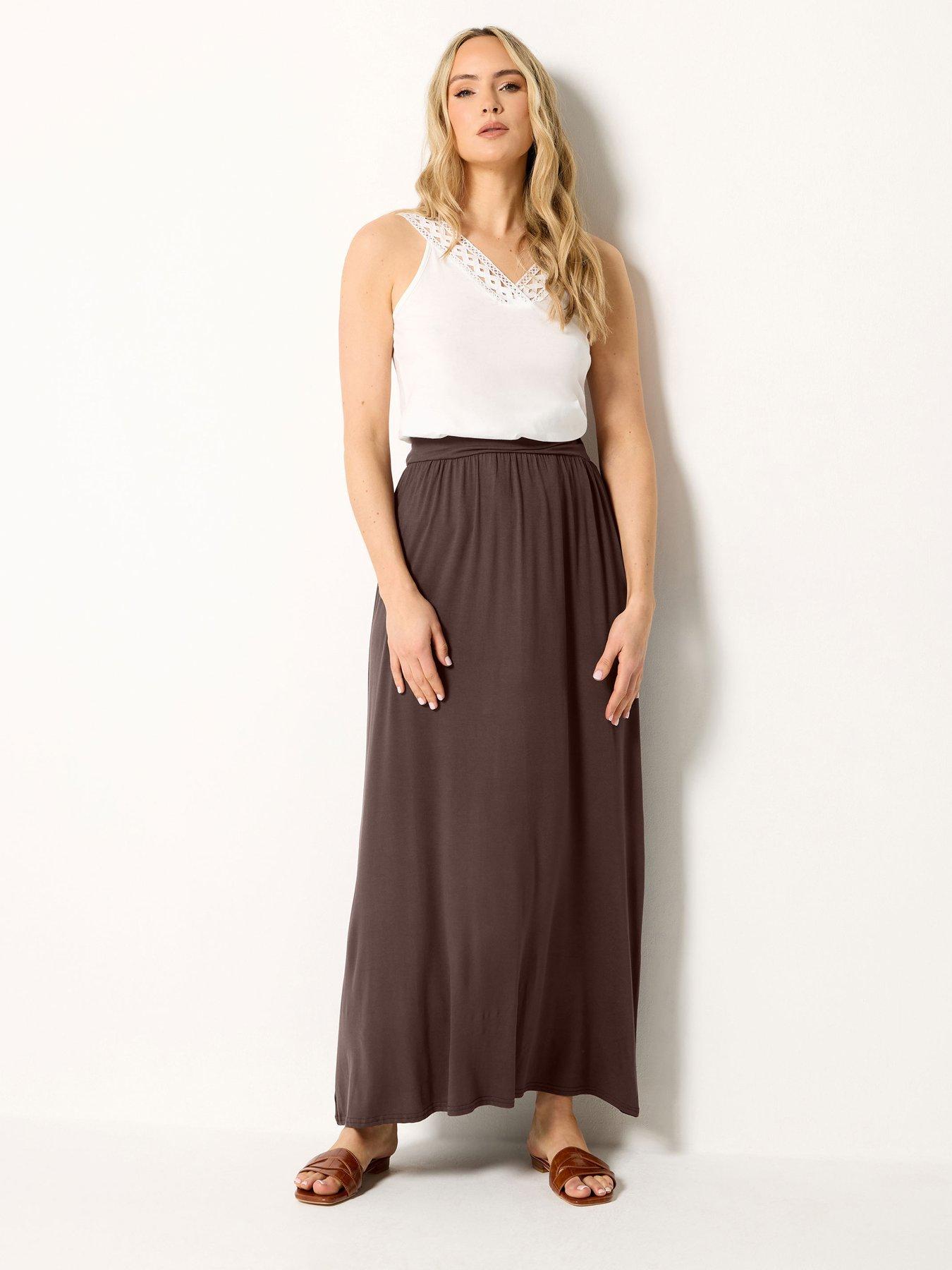 Image 3 of 5 of Long Tall Sally Maxi Skirt - Brown