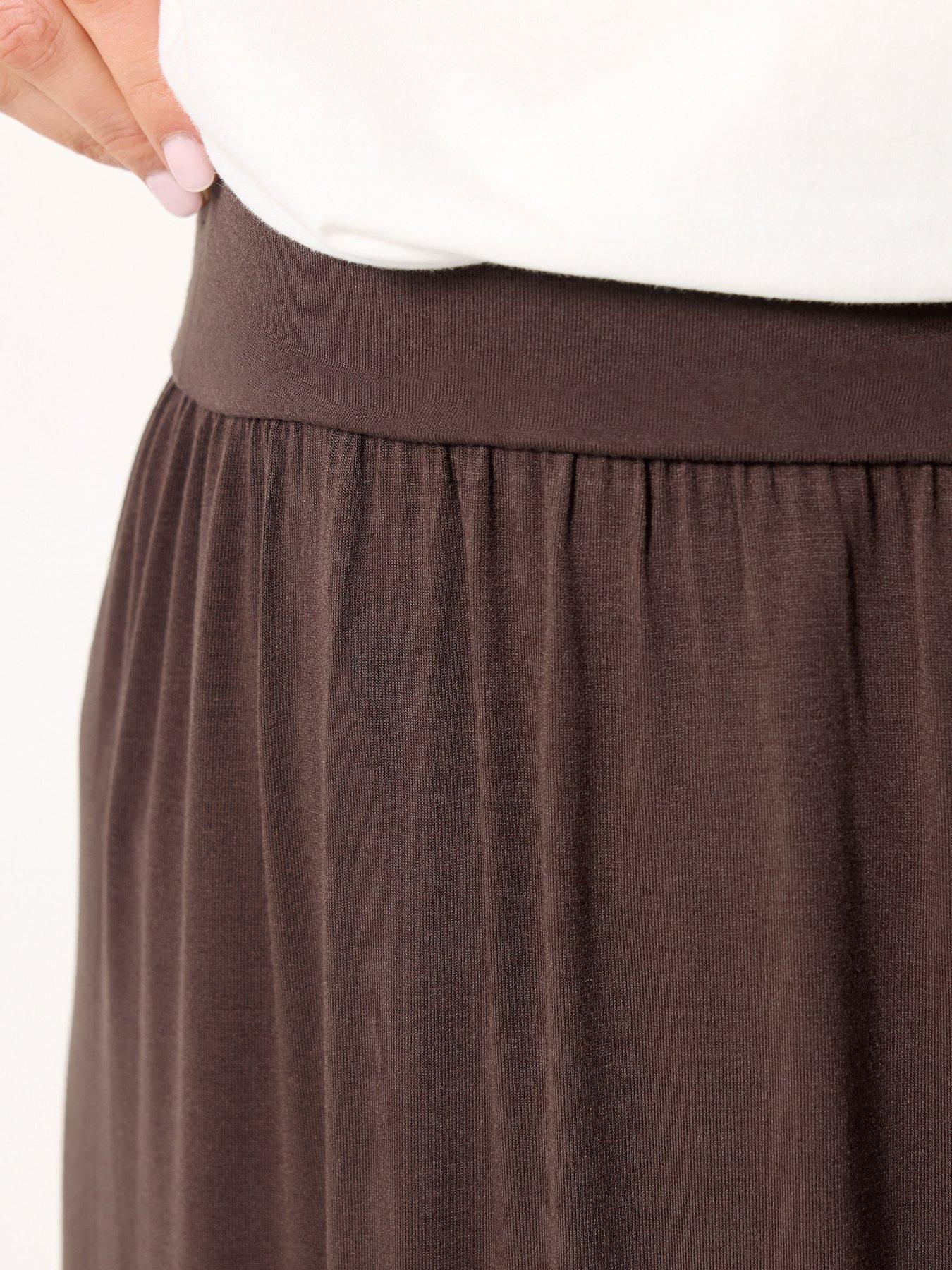 Image 4 of 5 of Long Tall Sally Maxi Skirt - Brown