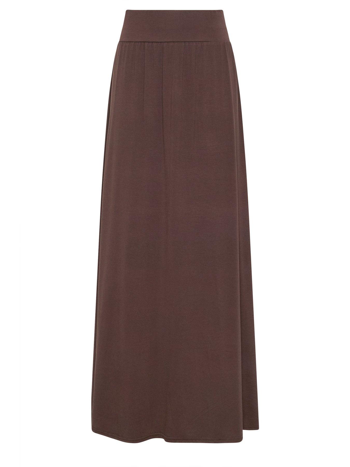 Image 5 of 5 of Long Tall Sally Maxi Skirt - Brown