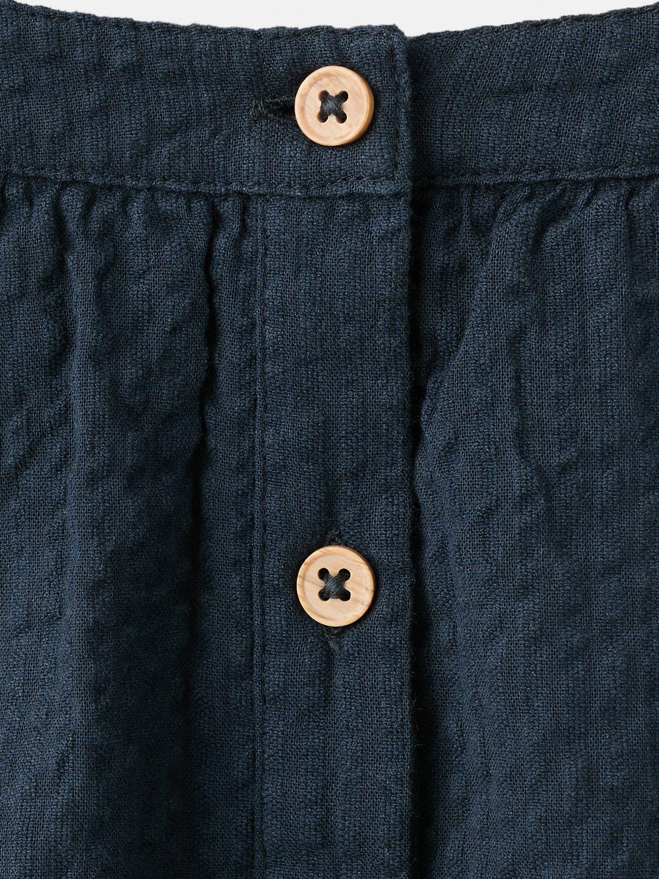 Image 4 of 5 of Mango Girls Layered Jumpsuit - Navy