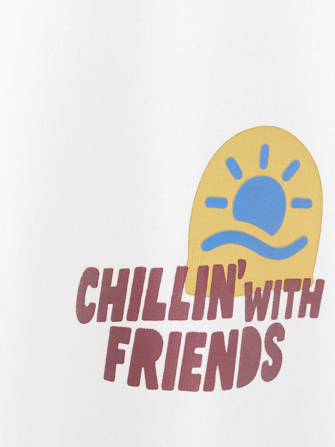 Image 3 of 4 of Mango Boys Chillin Short Sleeve T-shirt - White