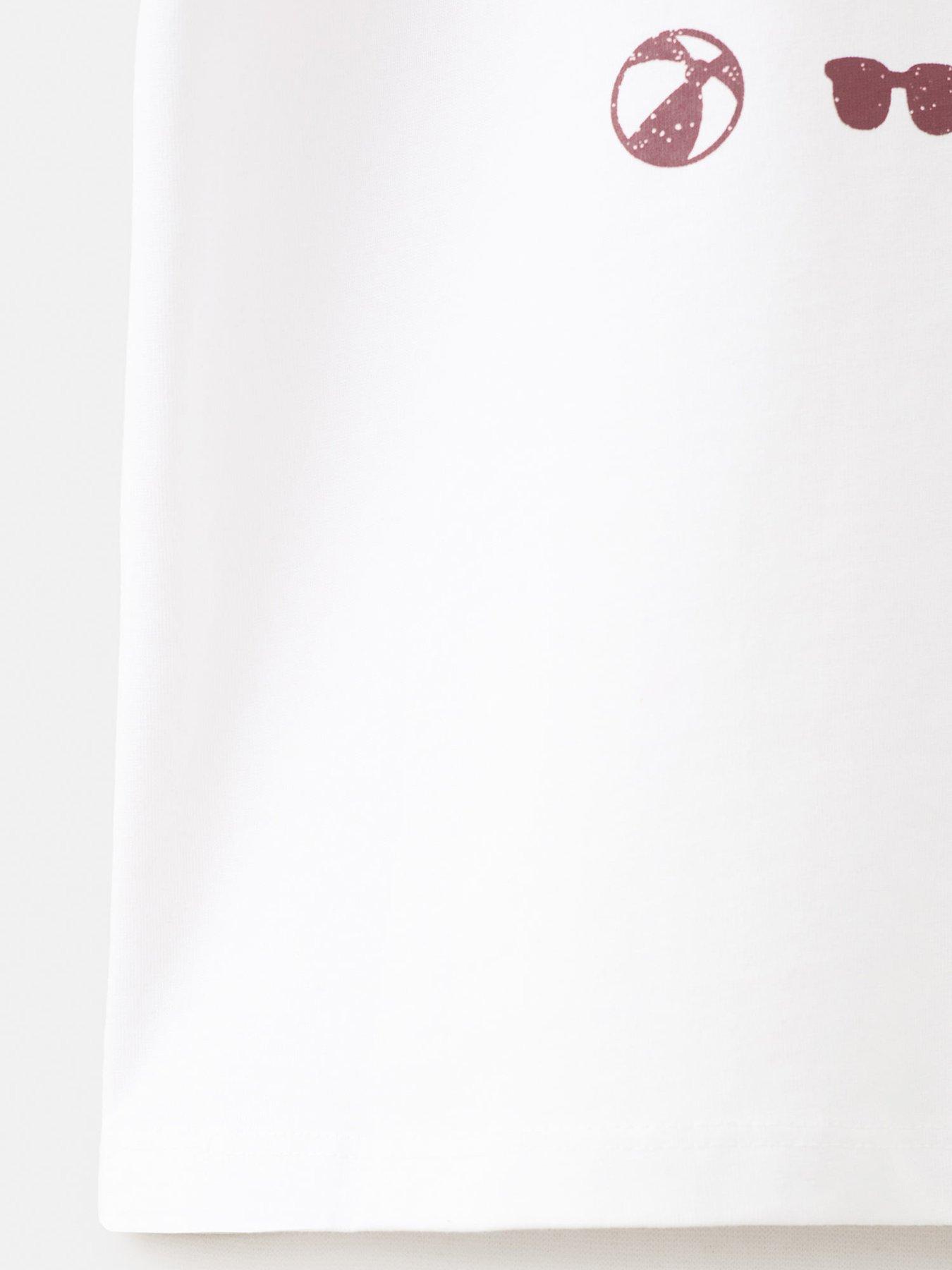 Image 4 of 4 of Mango Boys Chillin Short Sleeve T-shirt - White