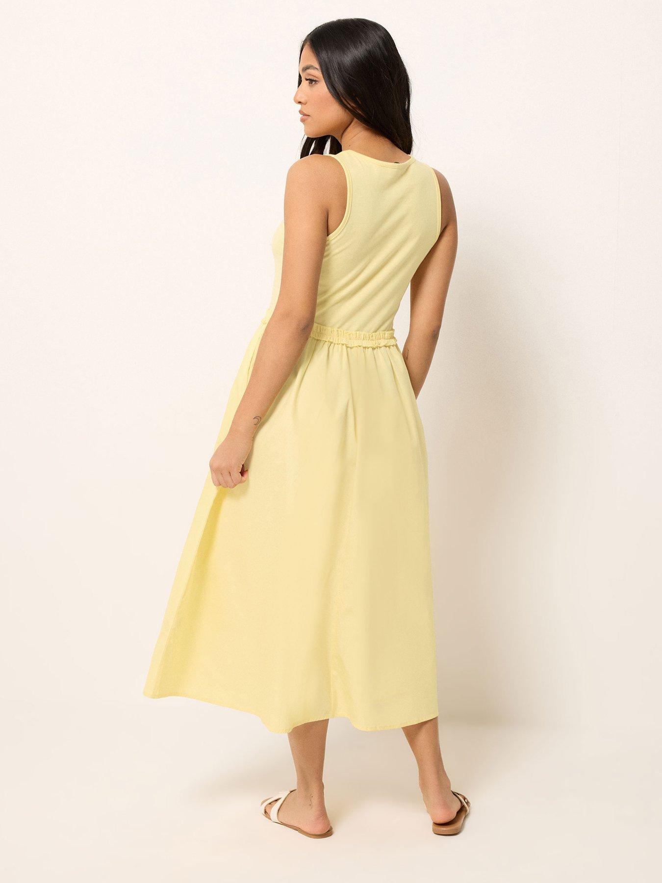Image 2 of 4 of PixieGirl Petite Sleeveless Mixed Ruffle Seam Dress