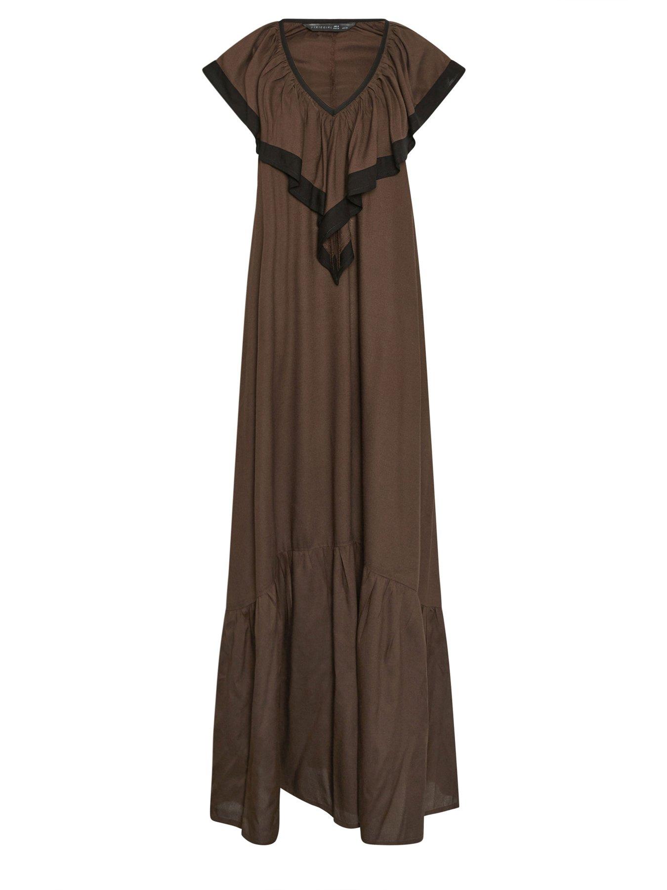 pixiegirl-petite-contrast-frill-maxi-dressdetail