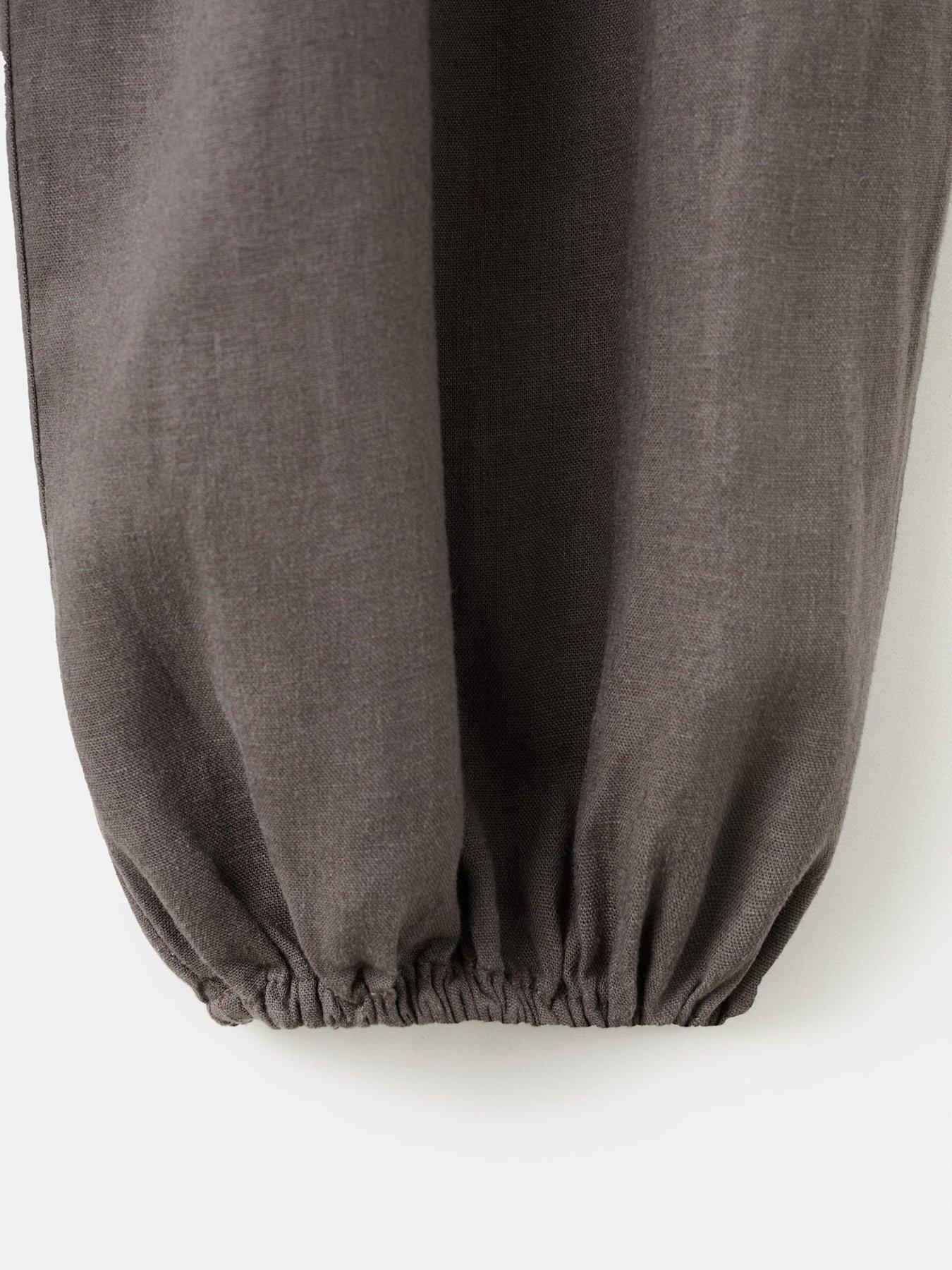 Image 4 of 4 of Mango Girls Balloon Trousers - Chocolate