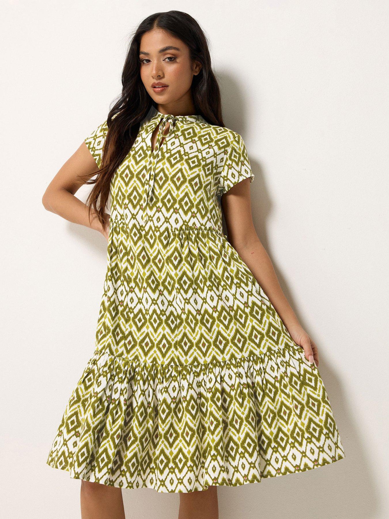 PixieGirl Petite Abstract Smock Dress