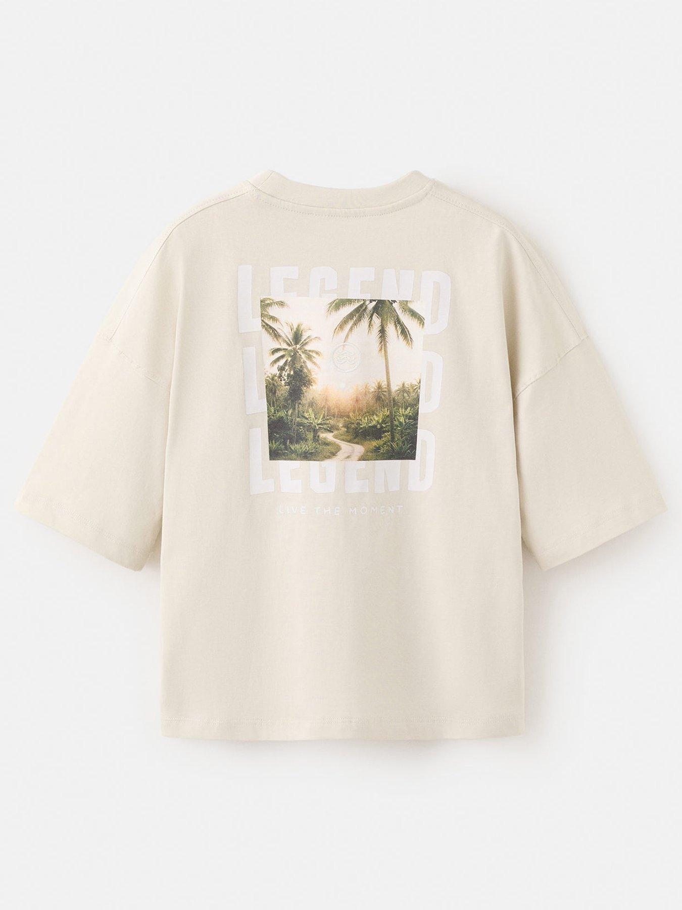Image 3 of 5 of Mango Boys Legend Short Sleeve T-shirt - Beige