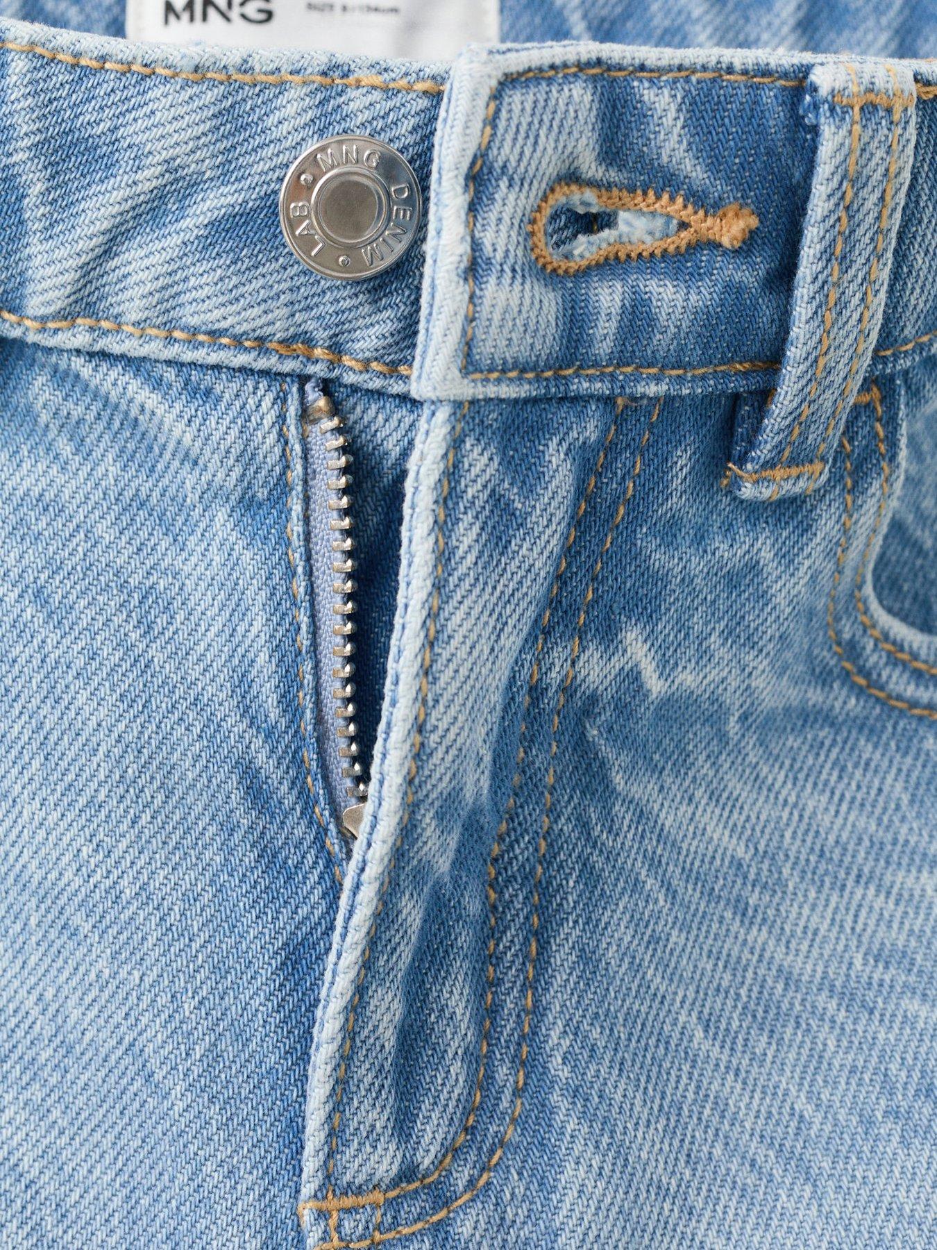mango-girls-rhinestone-star-denim-shorts-blueoutfit