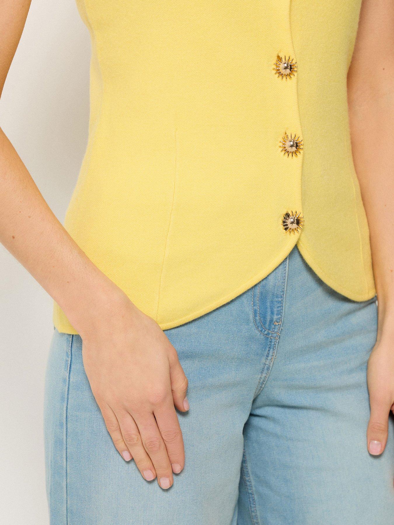Image 5 of 6 of Long Tall Sally Tall Button Knit Vest