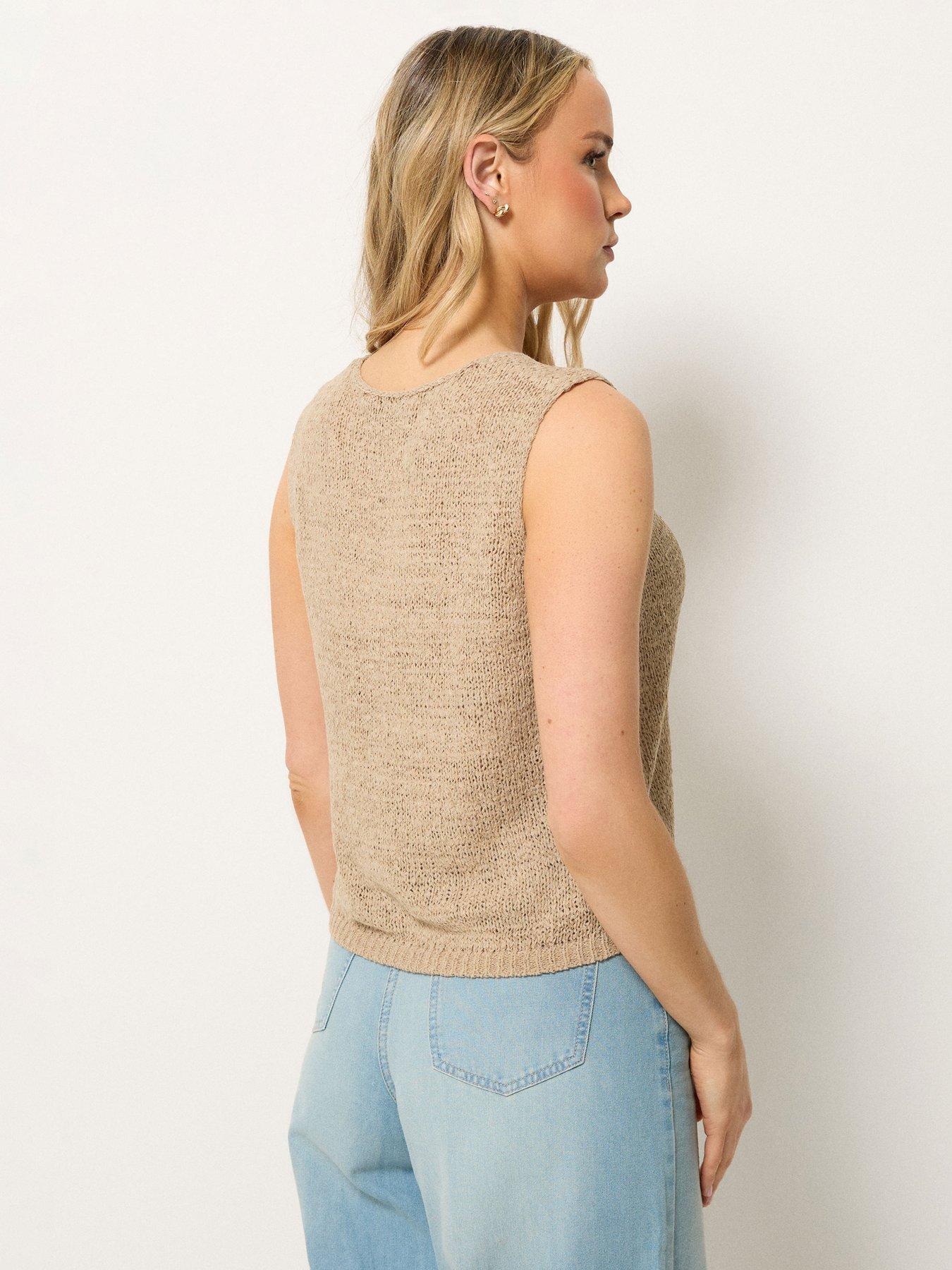long-tall-sally-tape-yarn-vest-creamstillFront