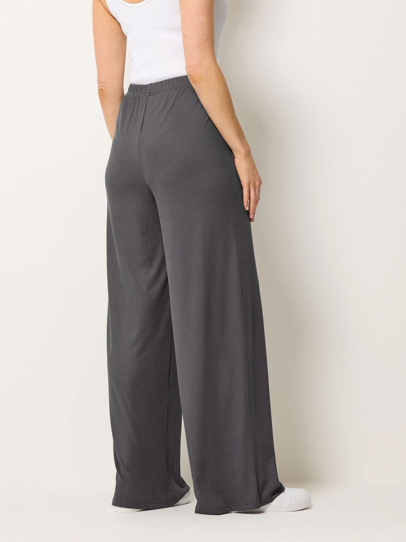 long-tall-sally-ribbed-wide-leg-trouser-34-greystillFront
