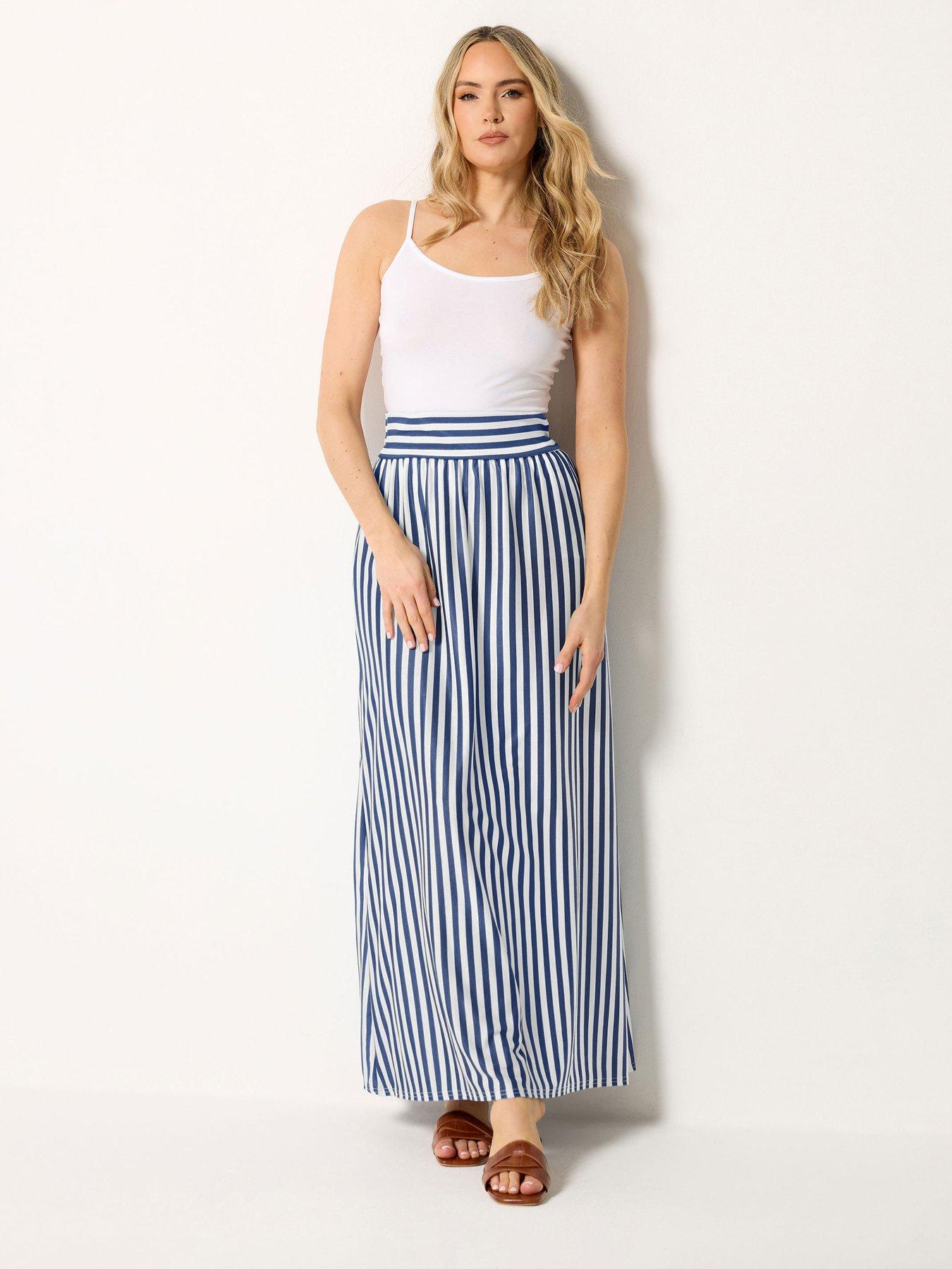 Image 3 of 5 of Long Tall Sally Tall Stripe Maxi Skirt