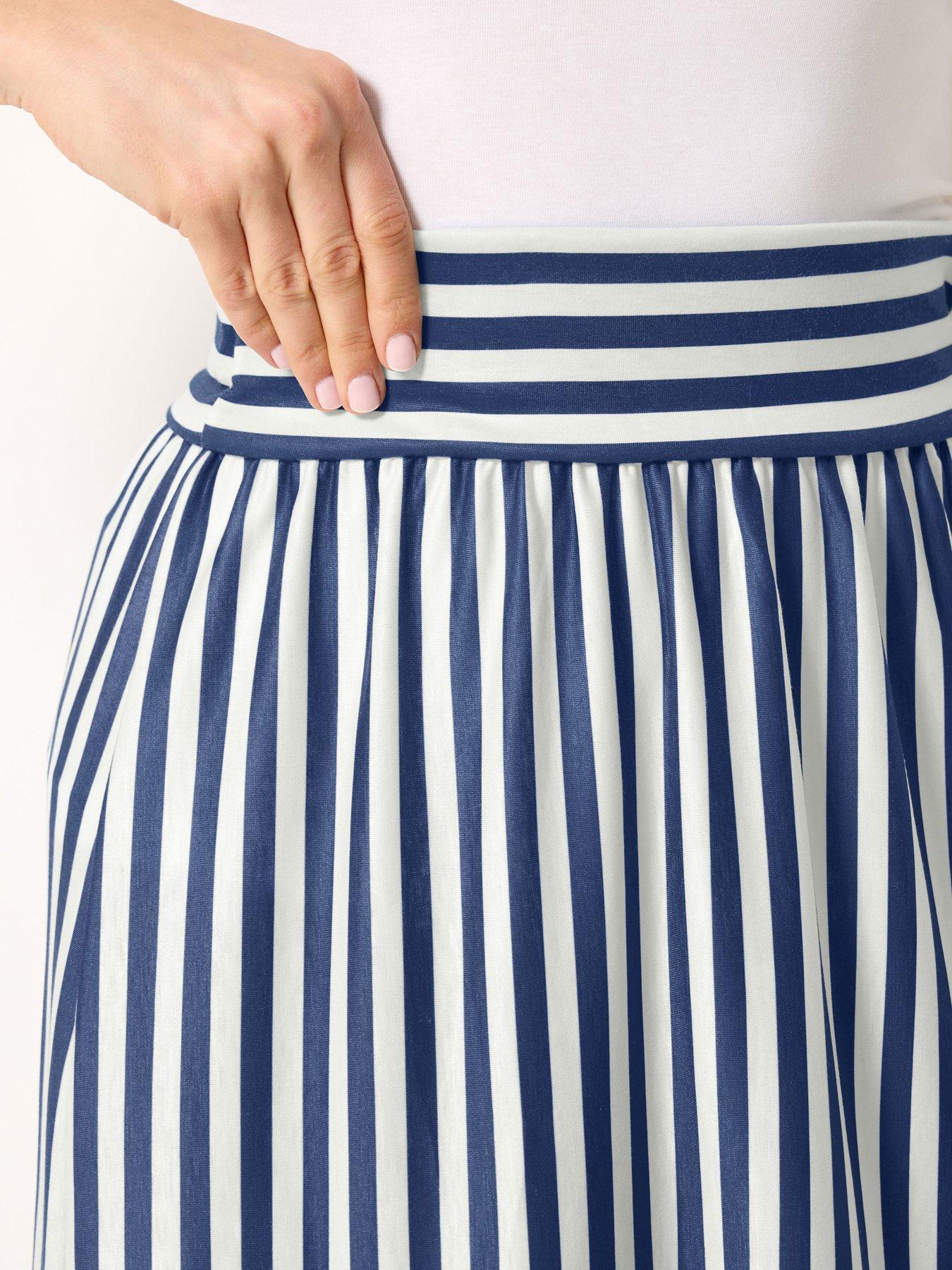 Image 4 of 5 of Long Tall Sally Tall Stripe Maxi Skirt