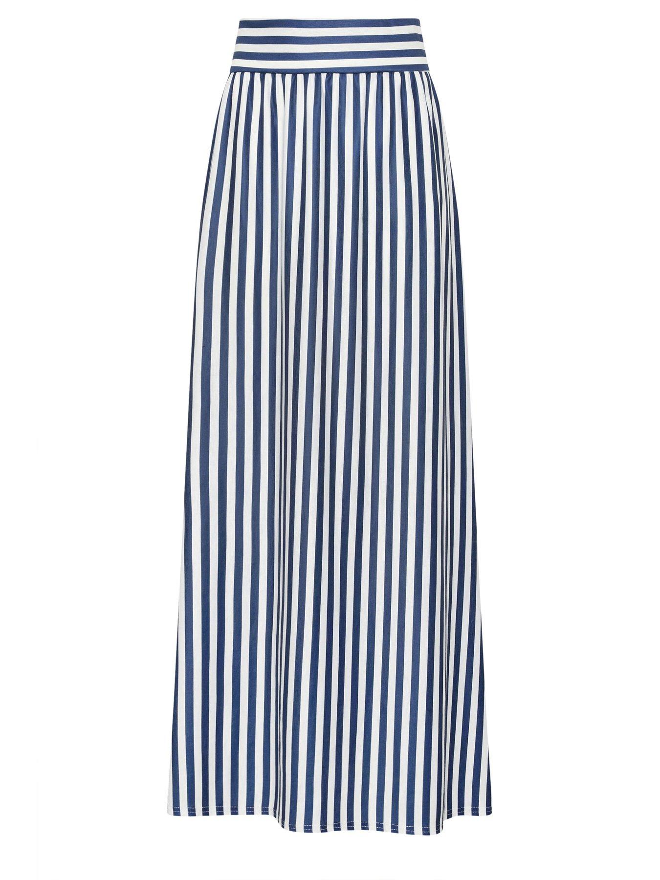 Image 5 of 5 of Long Tall Sally Tall Stripe Maxi Skirt