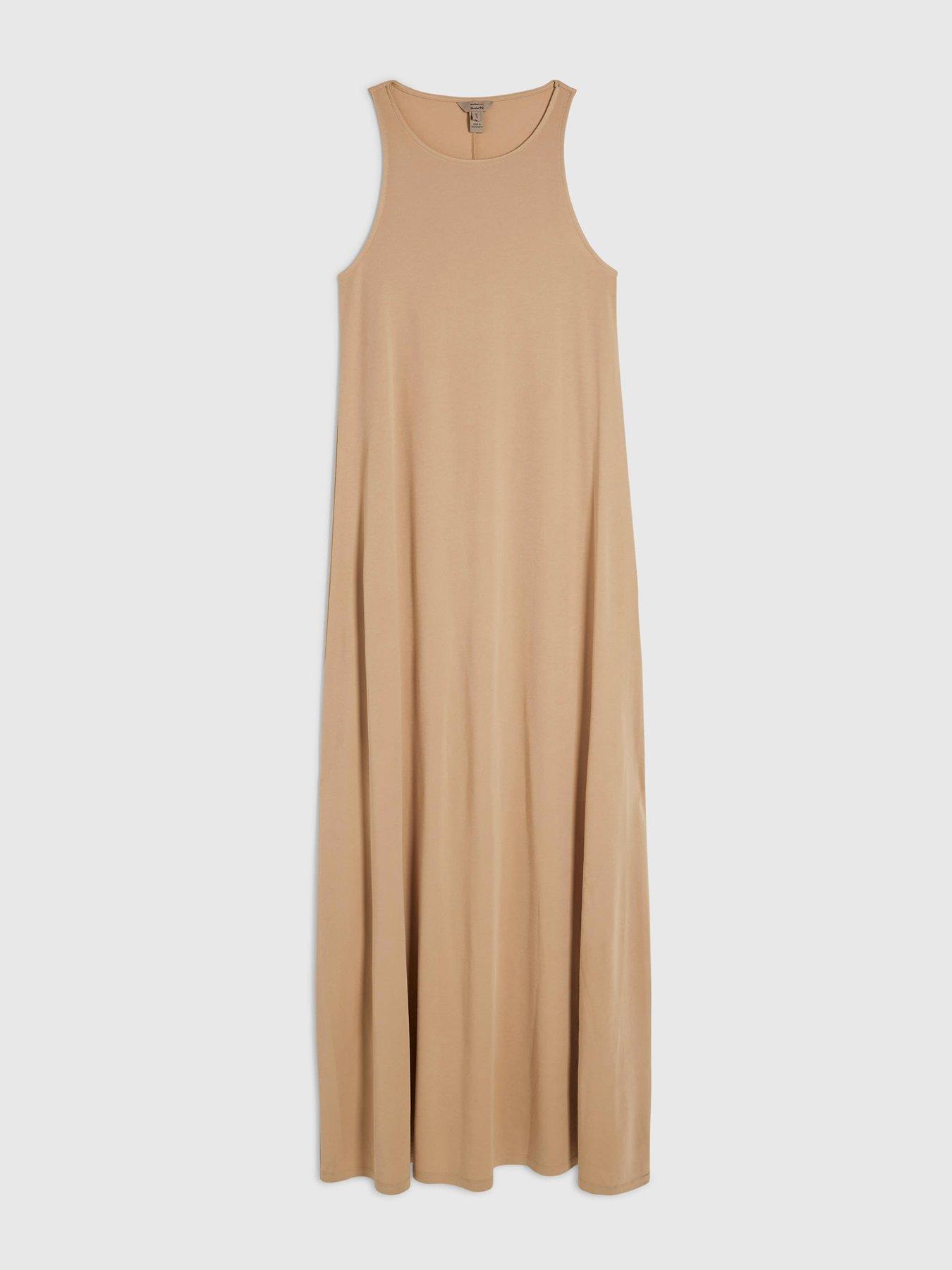 Image 5 of 6 of River Island Modal Maxi Dress - Beige