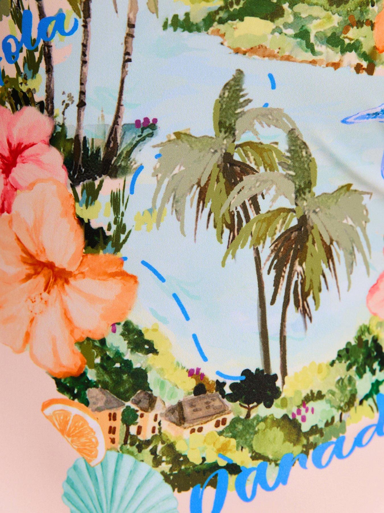 Image 6 of 6 of New Look Light Pink Hola Paradise Swimsuit
