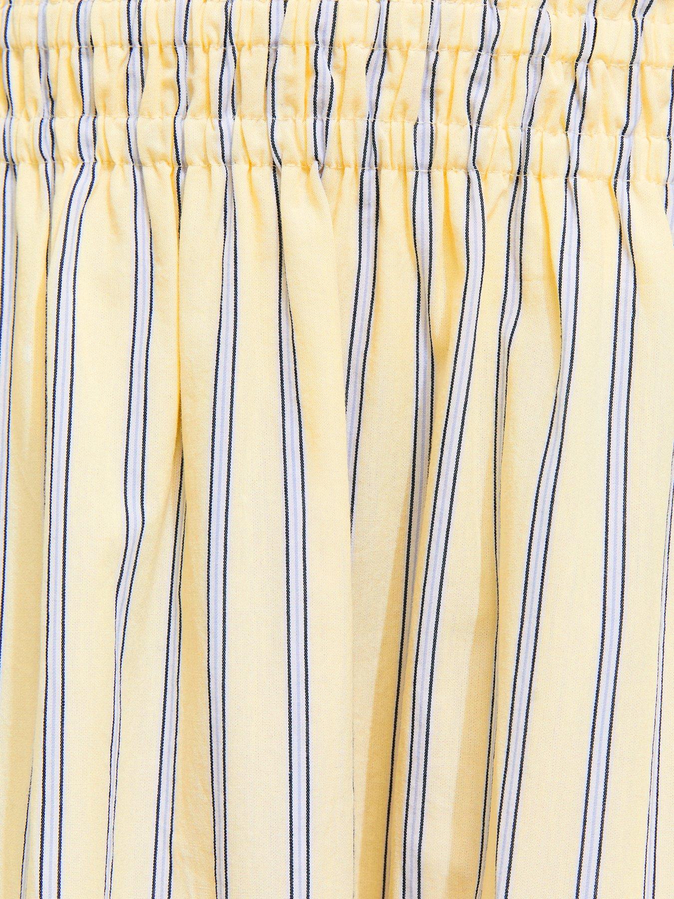 Image 5 of 5 of New Look Striped Midi Skirt - Yellow