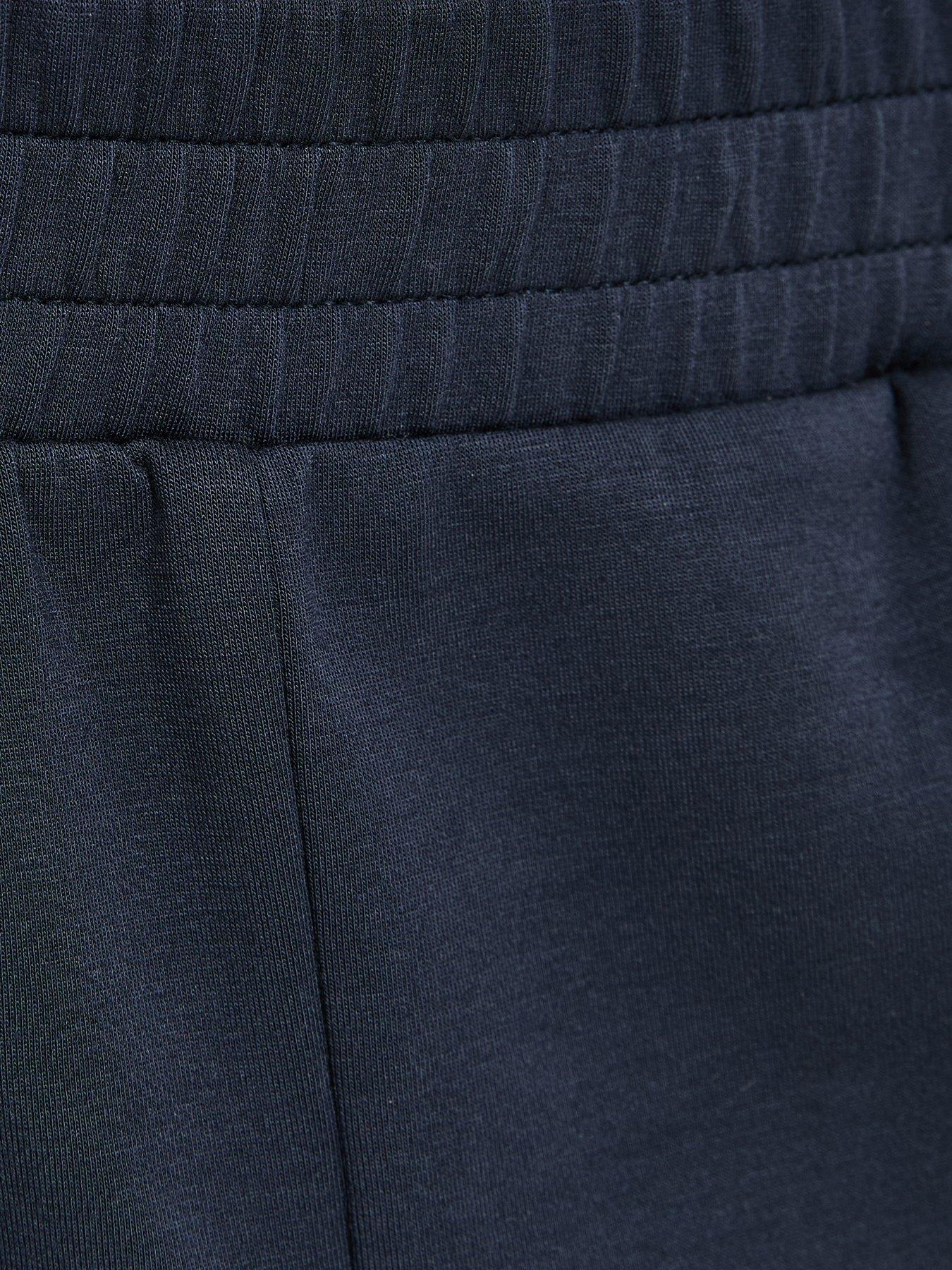 Image 7 of 7 of New Look Premium Navy Co-Ord Jersey Shorts - Blue