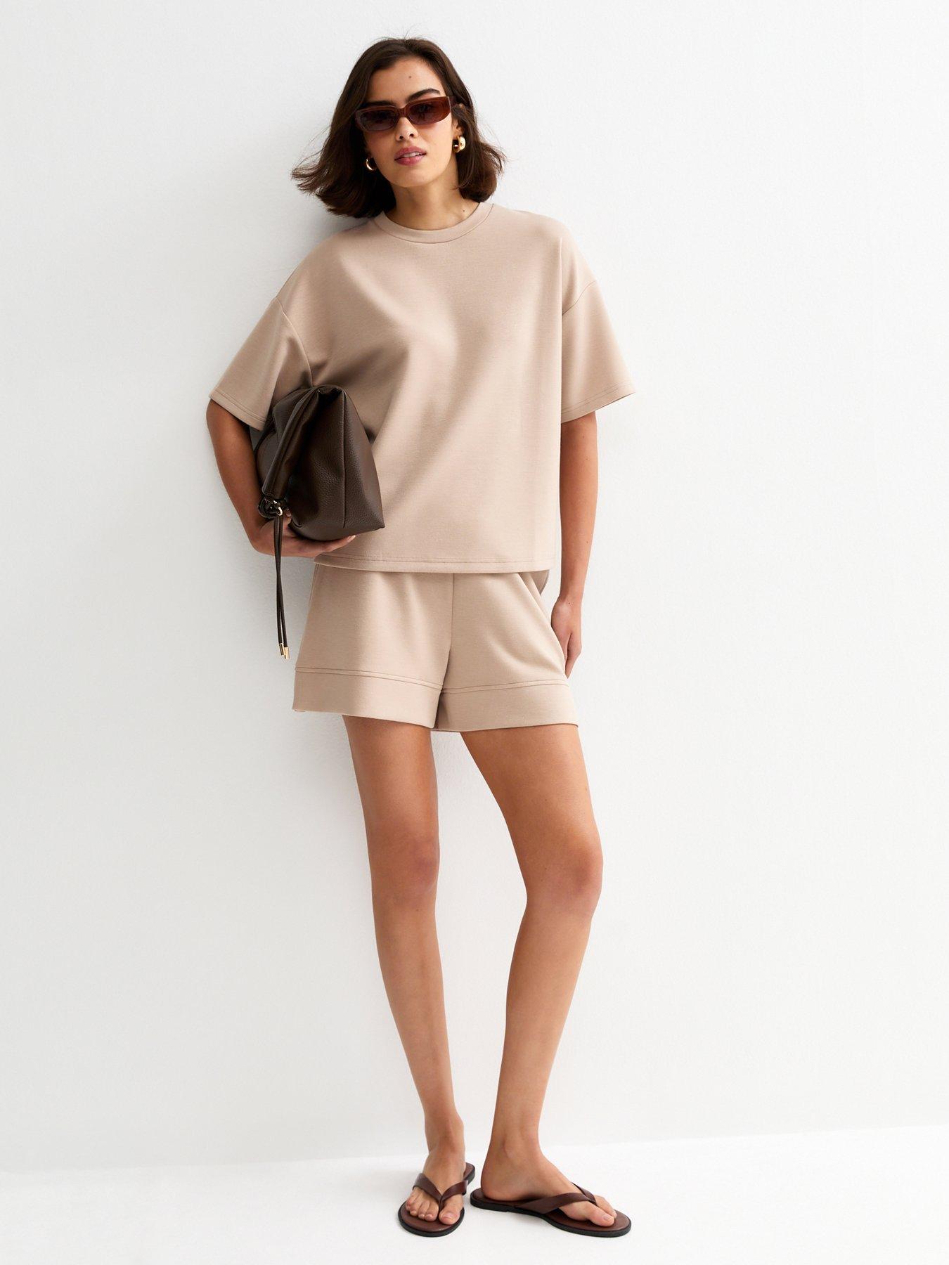 new-look-premium-mink-side-split-co-ord-shortsback