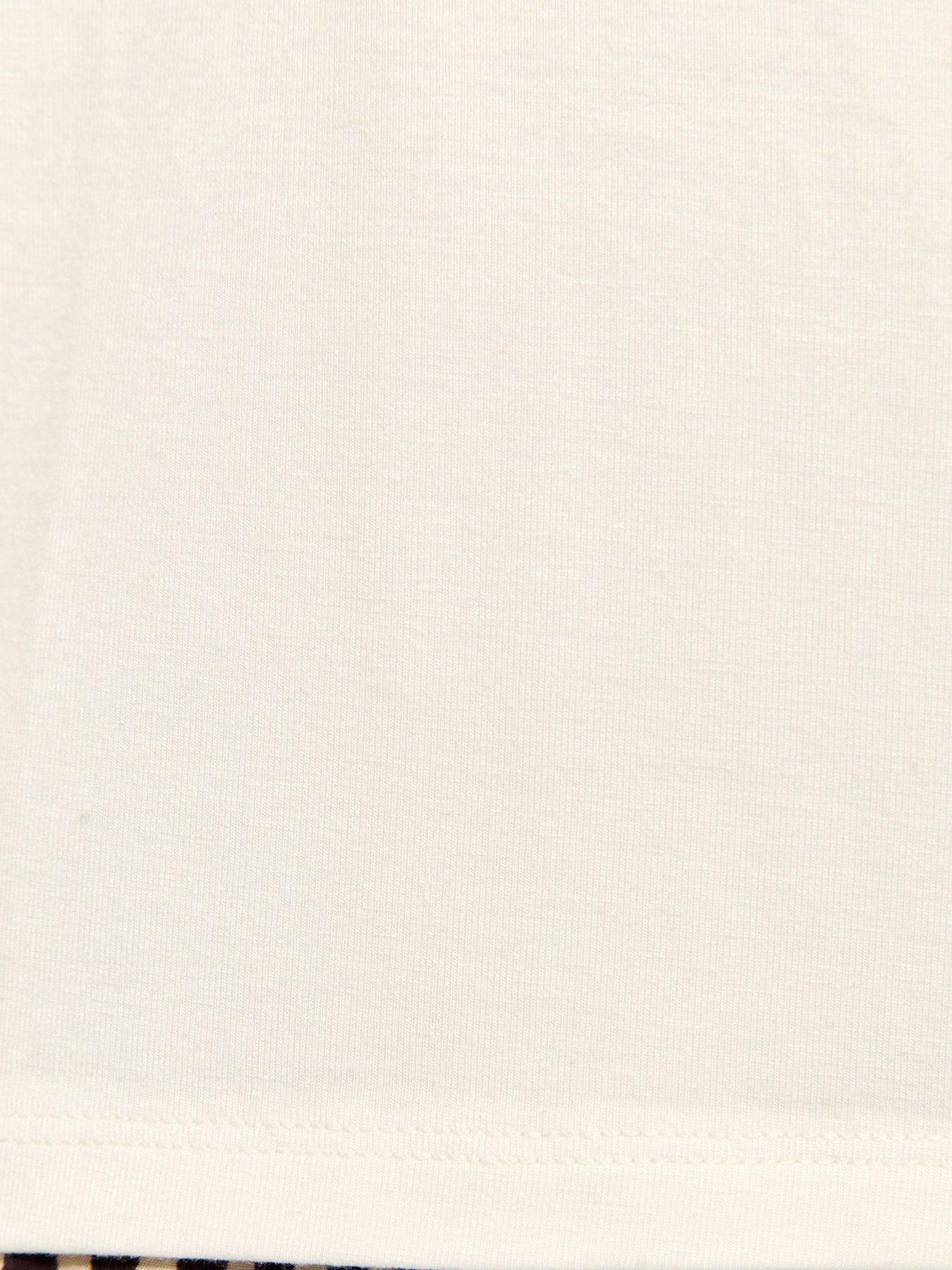 Image 6 of 6 of New Look Jersey Off The Shoulder Top - Cream