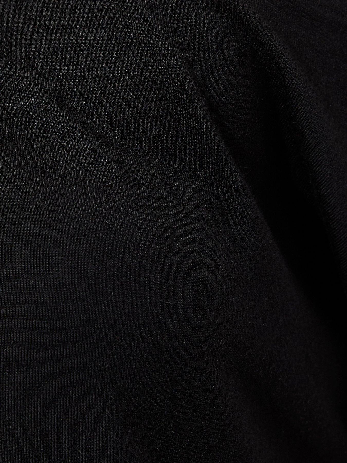 Image 5 of 5 of New Look Jersey Off The Shoulder Top - Black