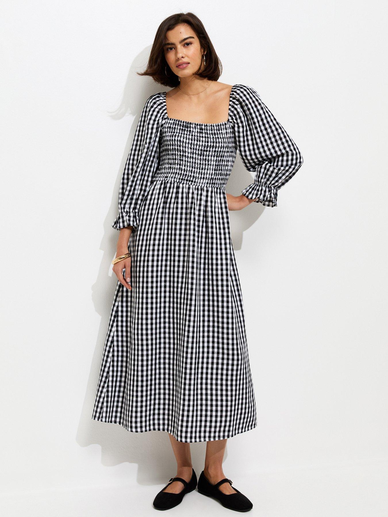 new look gingham midi dress Georgia Gingham Midi Dress