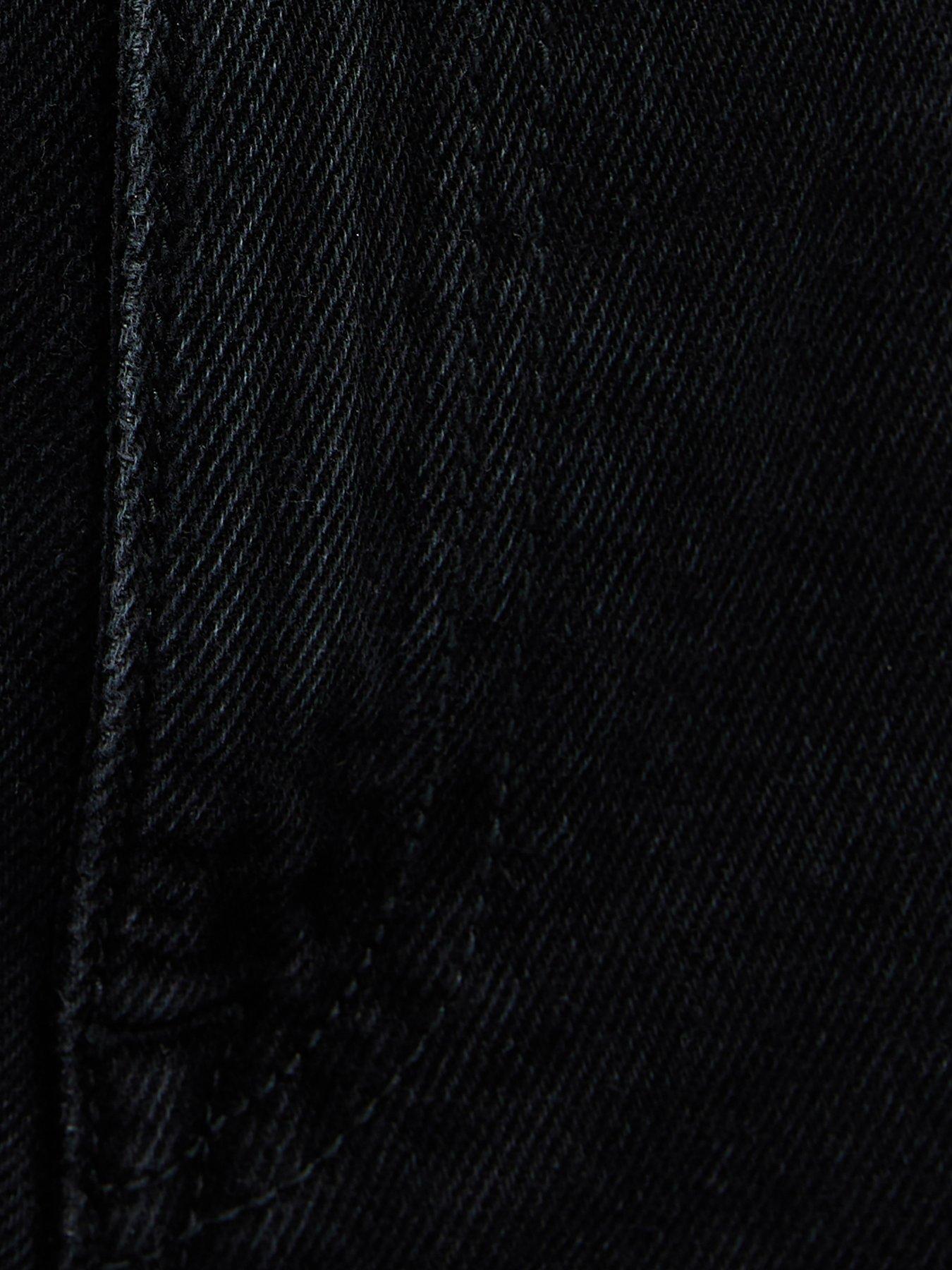 Image 5 of 5 of New Look Black Denim Boyfriend Shorts