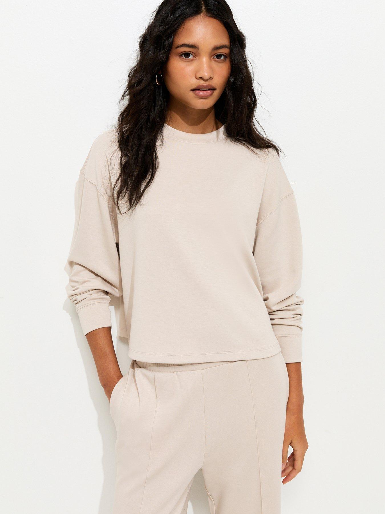 New Look Premium Crew Neck Sweatshirt - Stone