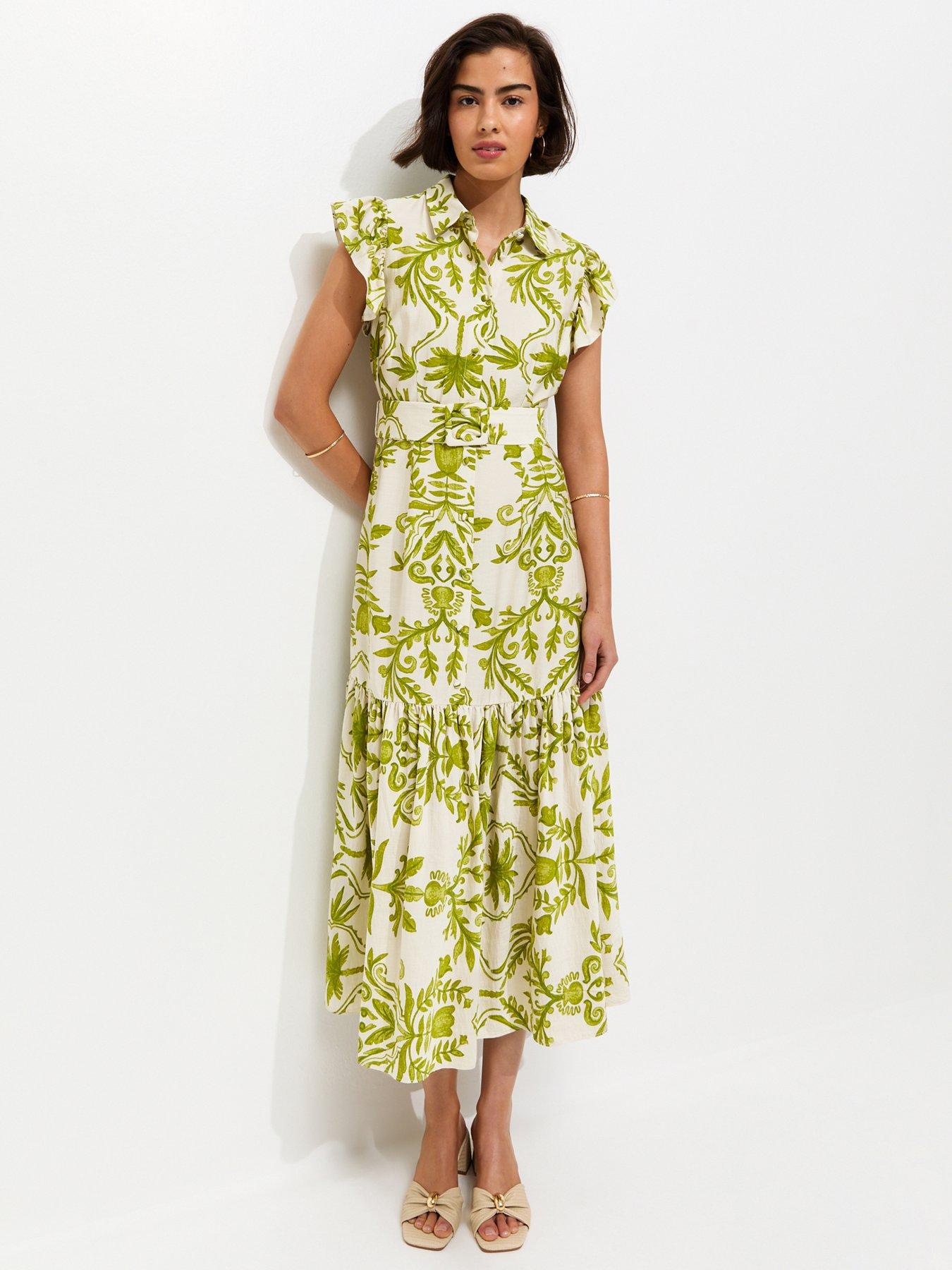 womens green shirt dresses | Very IE