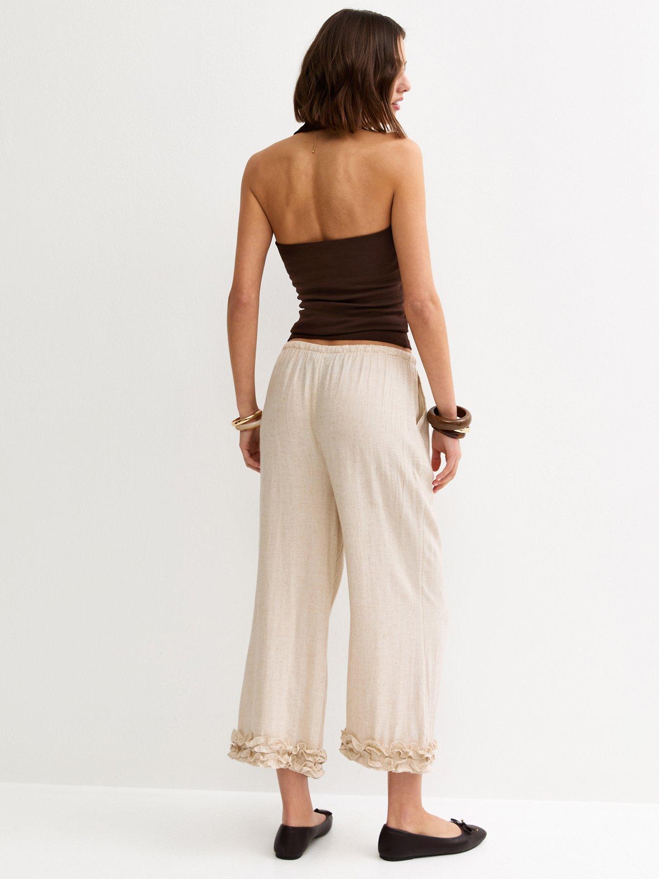 new-look-stone-linen-look-cropped-ruffle-hem-trousersstillFront