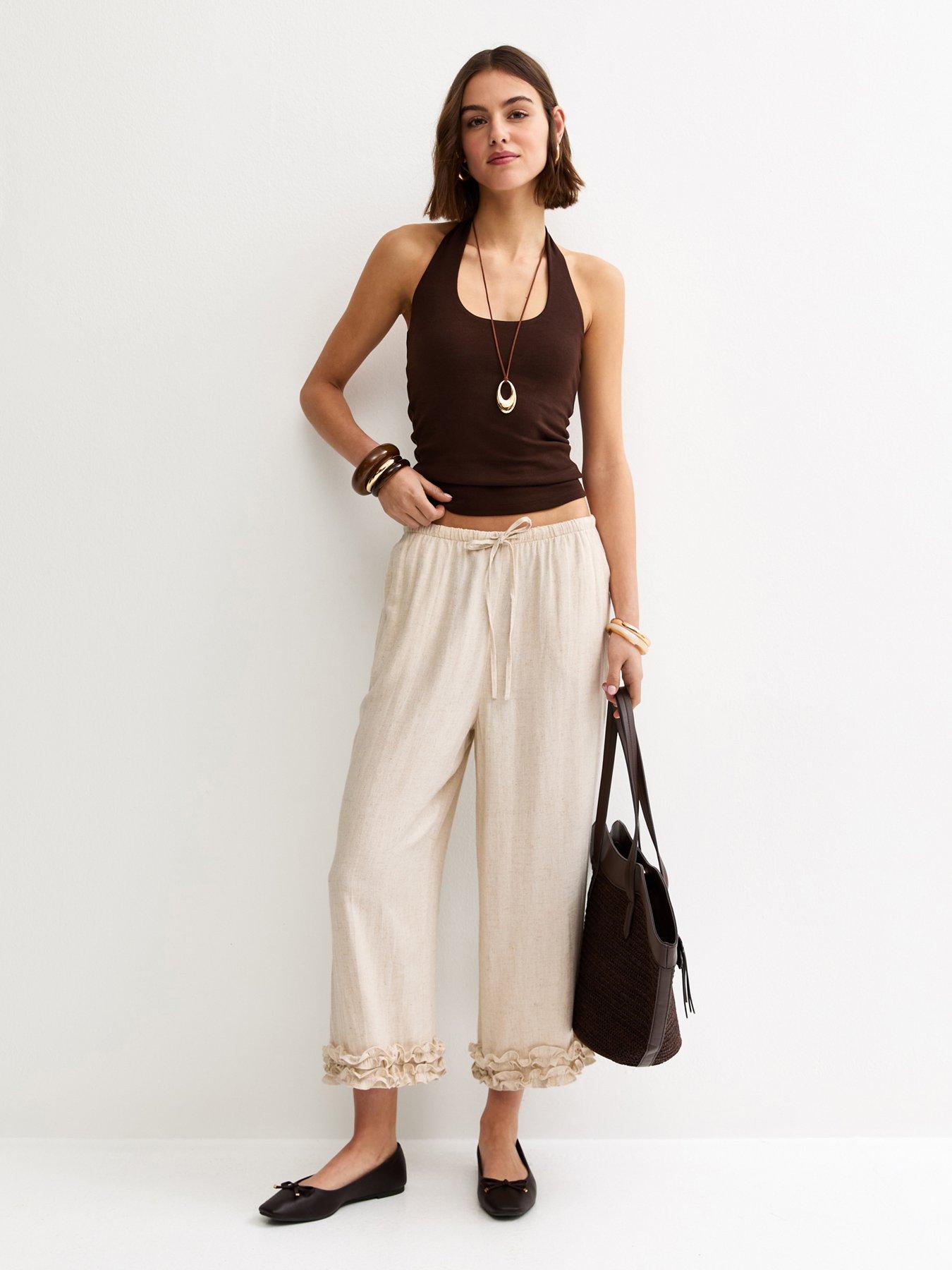 new-look-stone-linen-look-cropped-ruffle-hem-trousersback
