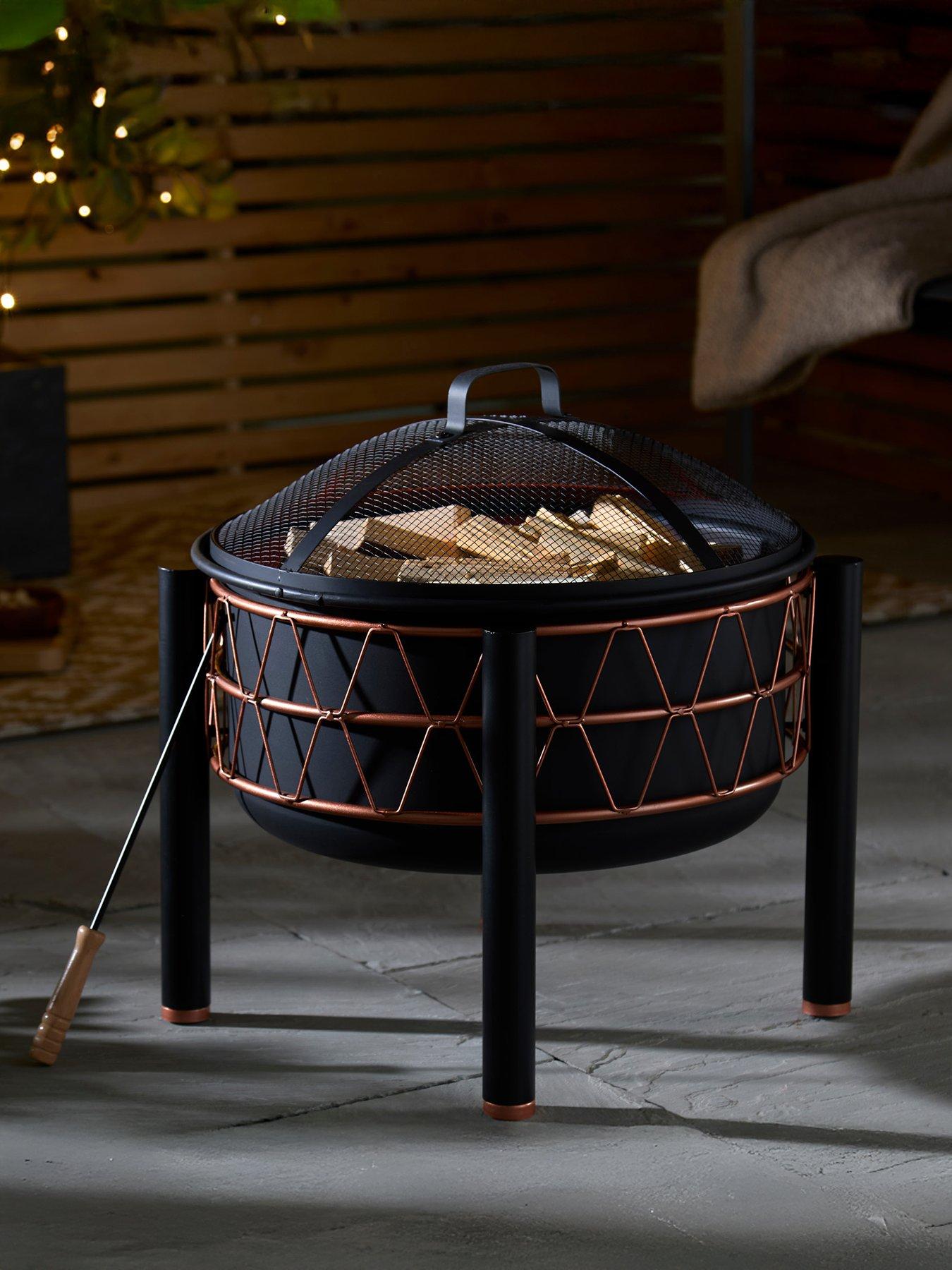 vonhaus-black-copper-fire-pit
