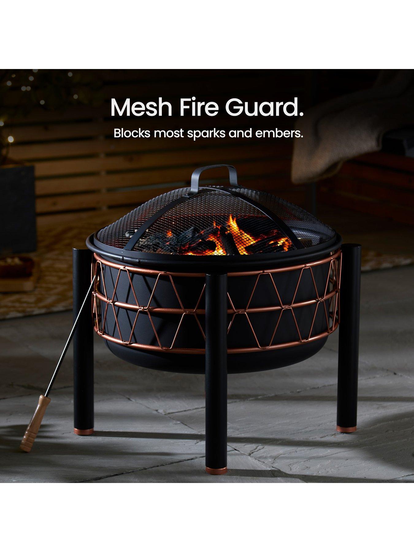 Image 5 of 7 of Vonhaus Black & Copper Fire Pit