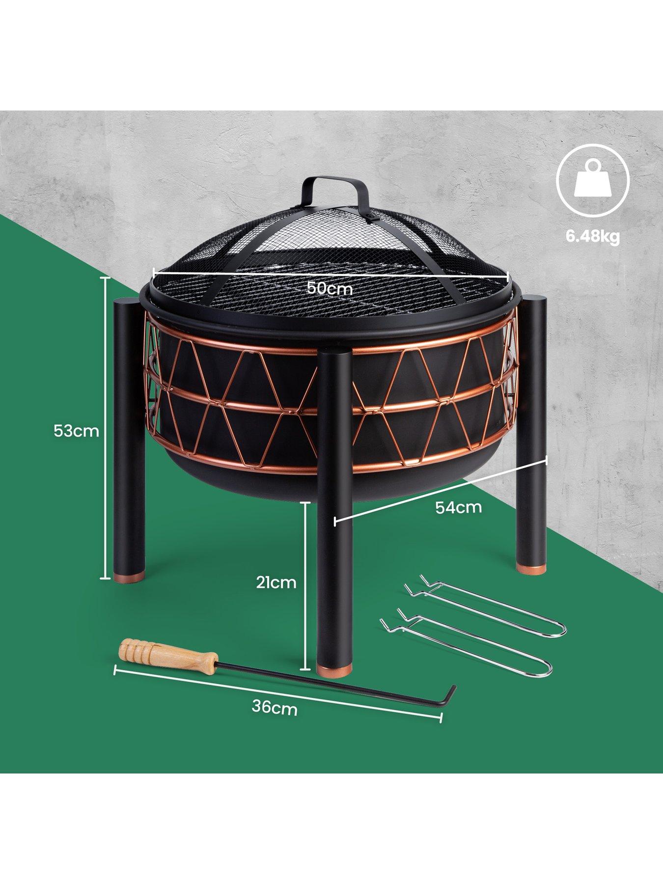 Image 7 of 7 of Vonhaus Black & Copper Fire Pit