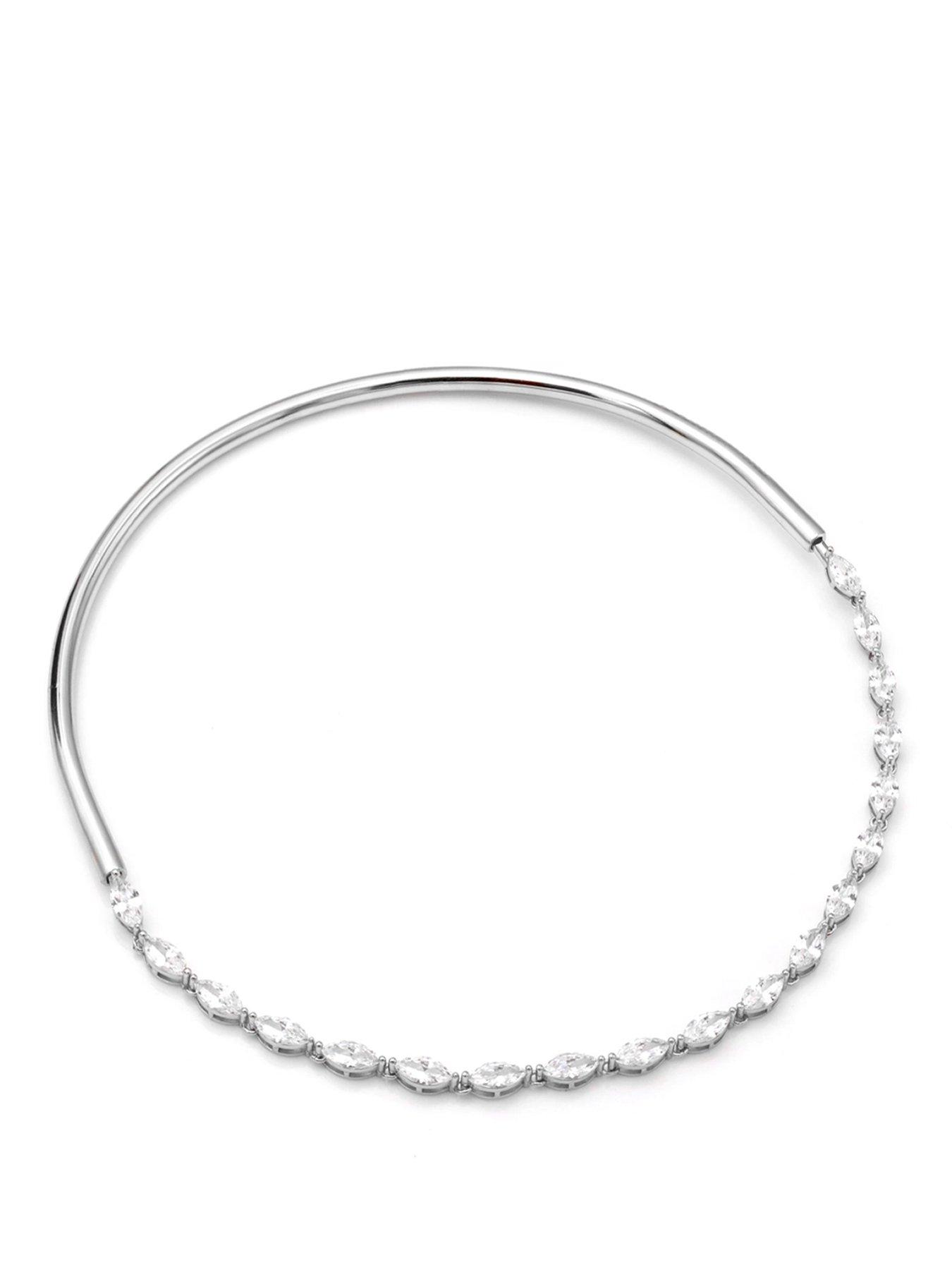 say-it-with-detachable-oval-choker-necklace-silverfront