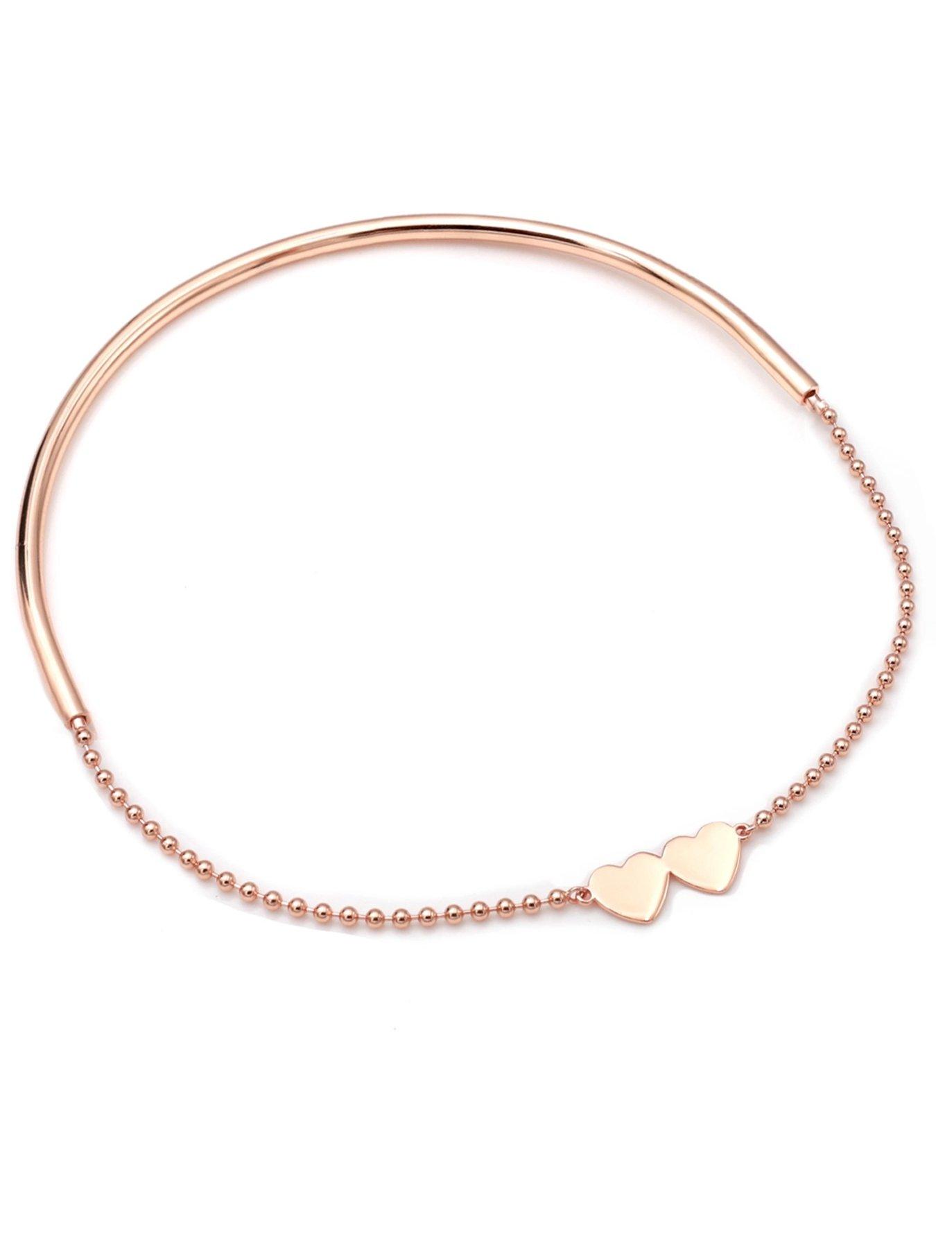 Image 5 of 7 of Say It With Detachable Choker Necklace Set - Rose Gold