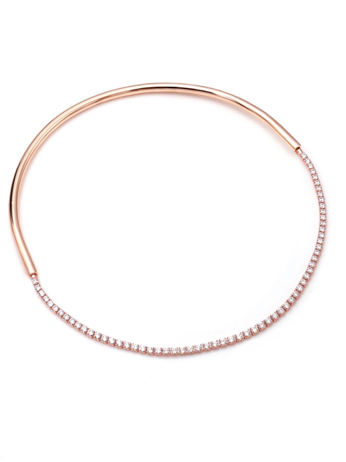 Image 6 of 7 of Say It With Detachable Choker Necklace Set - Rose Gold